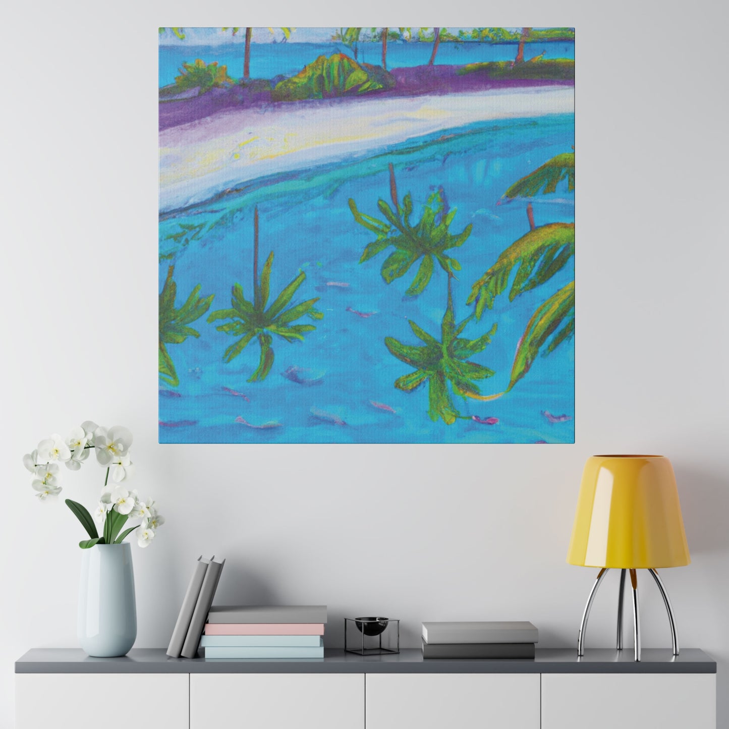 9138P - Bahamas Ocean Painting Print | Bahamas | Ocean | Beach | Poster | Home Decor | Wall Art | Canvas