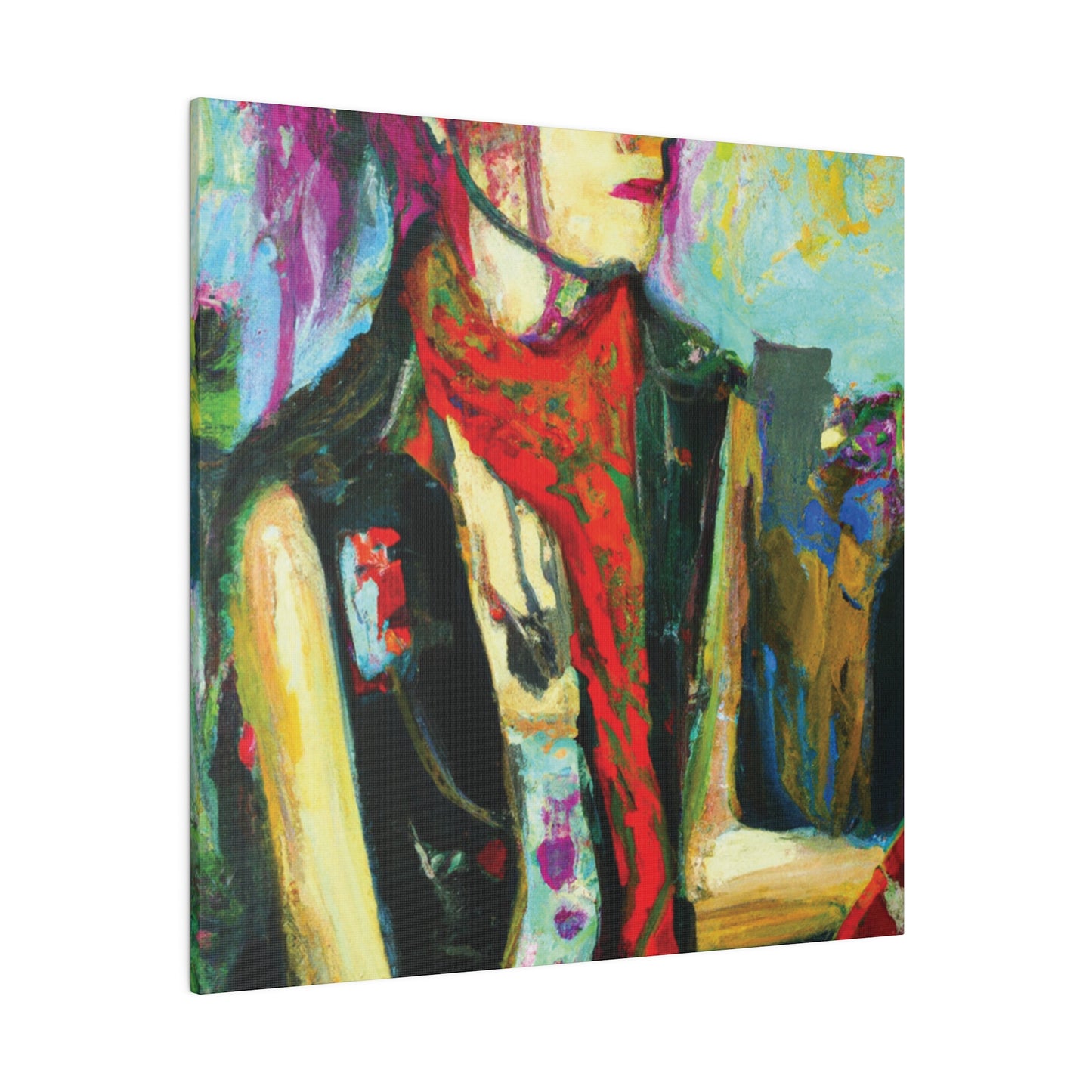 9141P - Rockstar Oil Painting Style Print | Poster | Home Decor | Wall Art | Music Art | Canvas