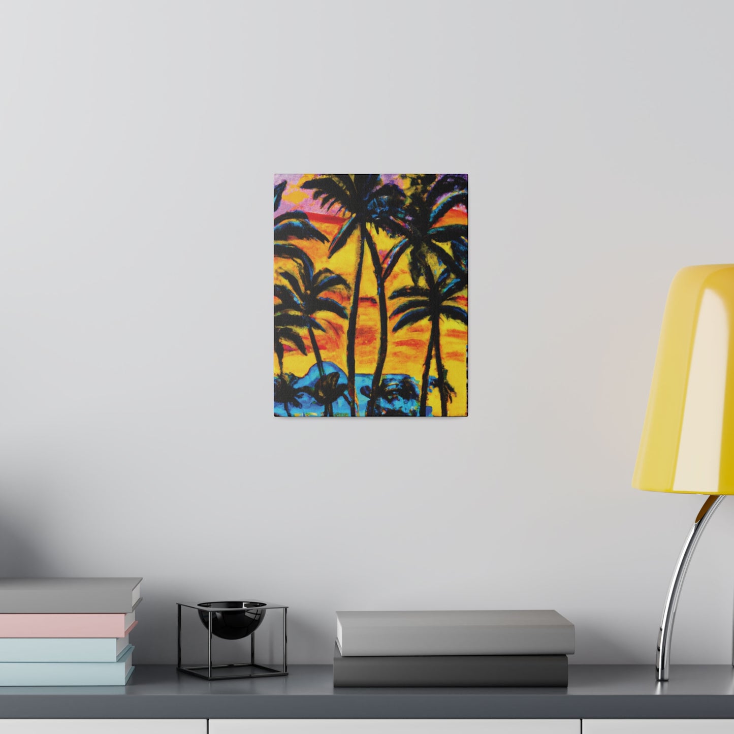 5378U - Miami Beach Sunset Painting Print | Miami | Beach | Sunset | Poster | Home Decor | Wall Art | Canvas