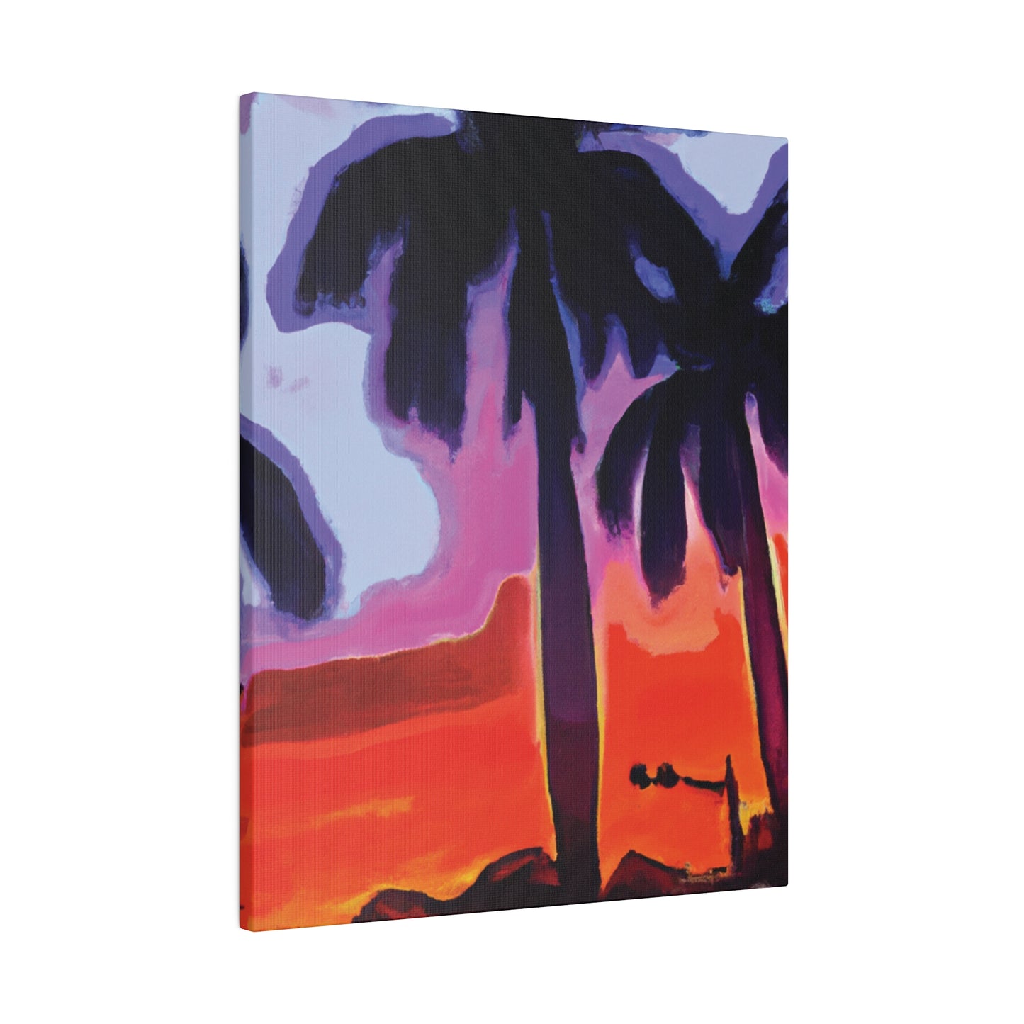 8187A - Miami Beach Sunset Painting Print | Miami | Beach | Sunset | Poster | Home Decor | Wall Art | Canvas