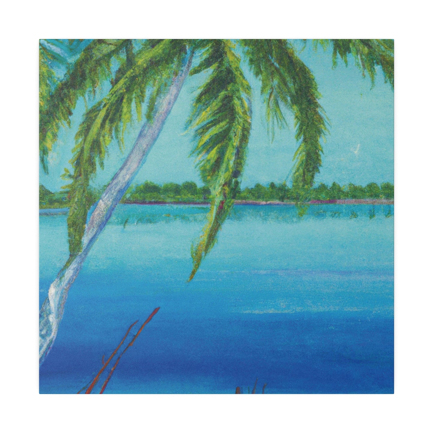 6874M - Bahamas Ocean Painting Print | Bahamas | Ocean | Beach | Poster | Home Decor | Wall Art | Canvas