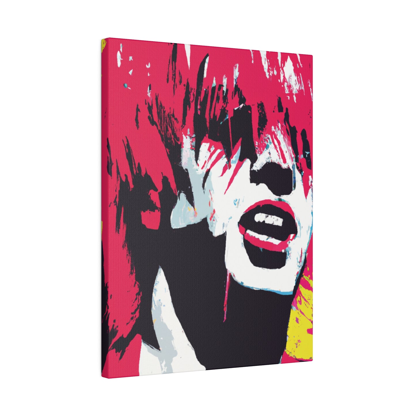 8269P - Rockstar Painting Print | Face | Abstract | Poster | Home Decor | Wall Art | Music Art | Canvas