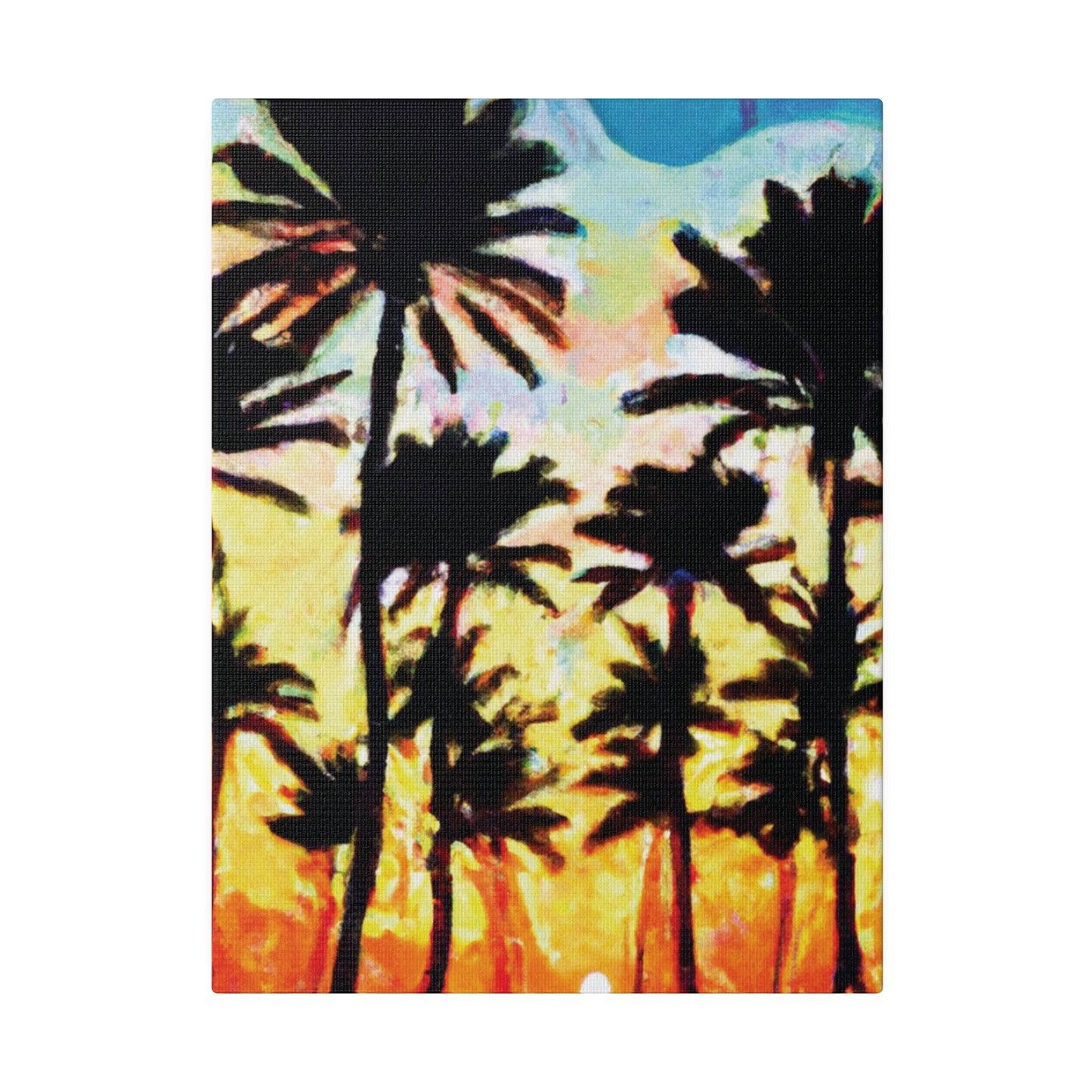 4555V - Miami Beach Sunset Painting Print | Miami | Beach | Sunset | Poster | Home Decor | Wall Art | Canvas