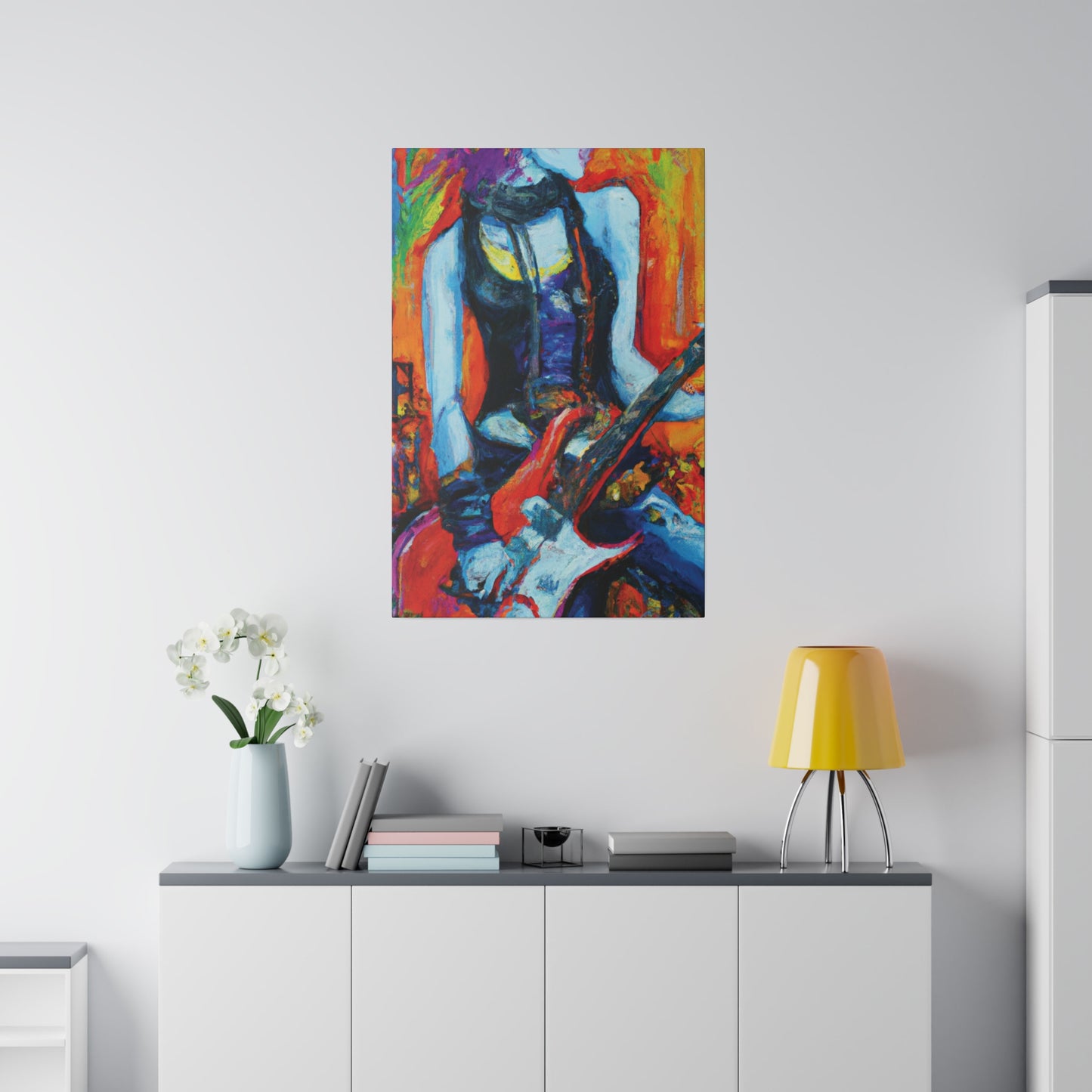 9232G - Rockstar Oil Painting Style Print | Poster | Home Decor | Wall Art | Music Art | Canvas