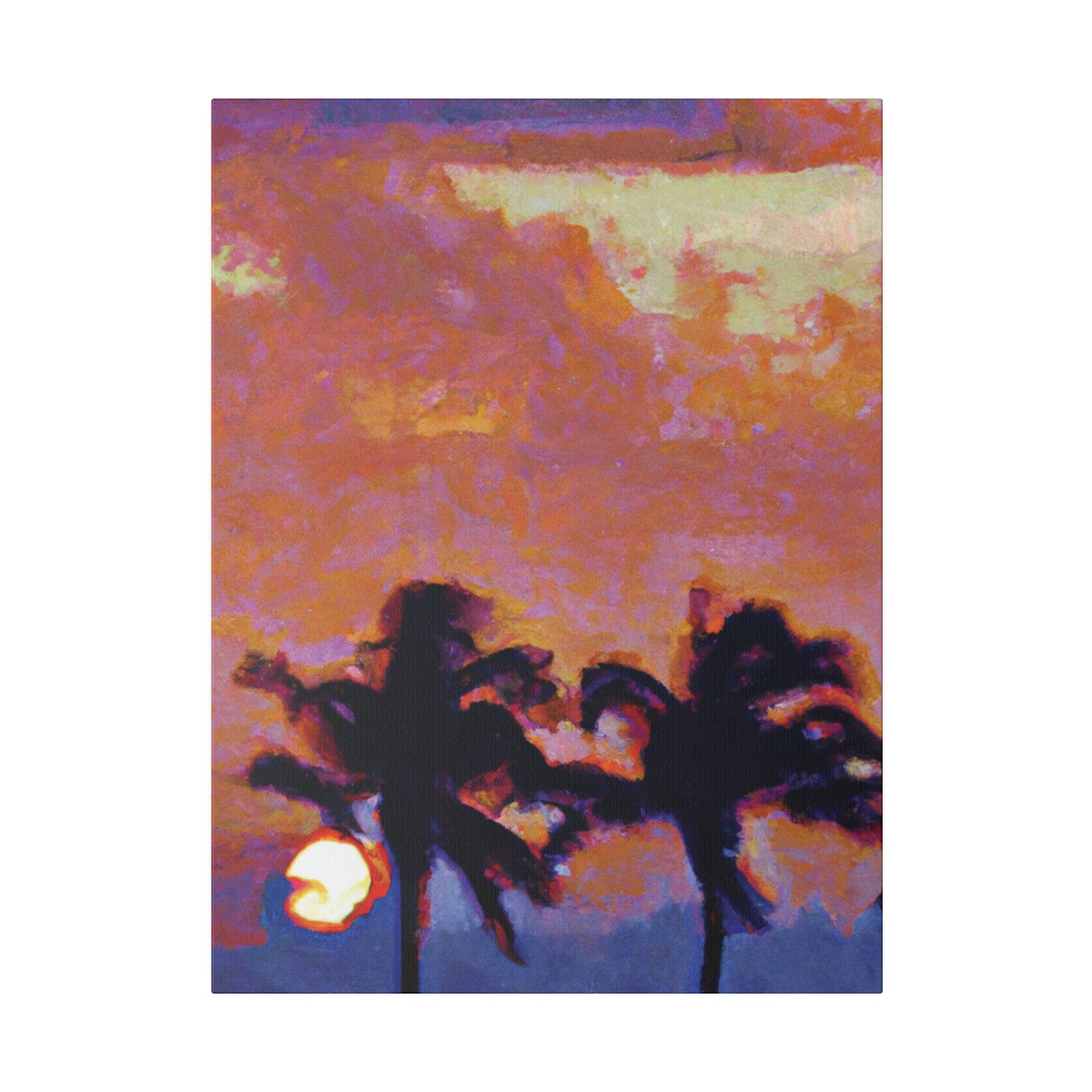 8235O - Miami Beach Sunset Painting Print | Miami | Beach | Sunset | Poster | Home Decor | Wall Art | Canvas