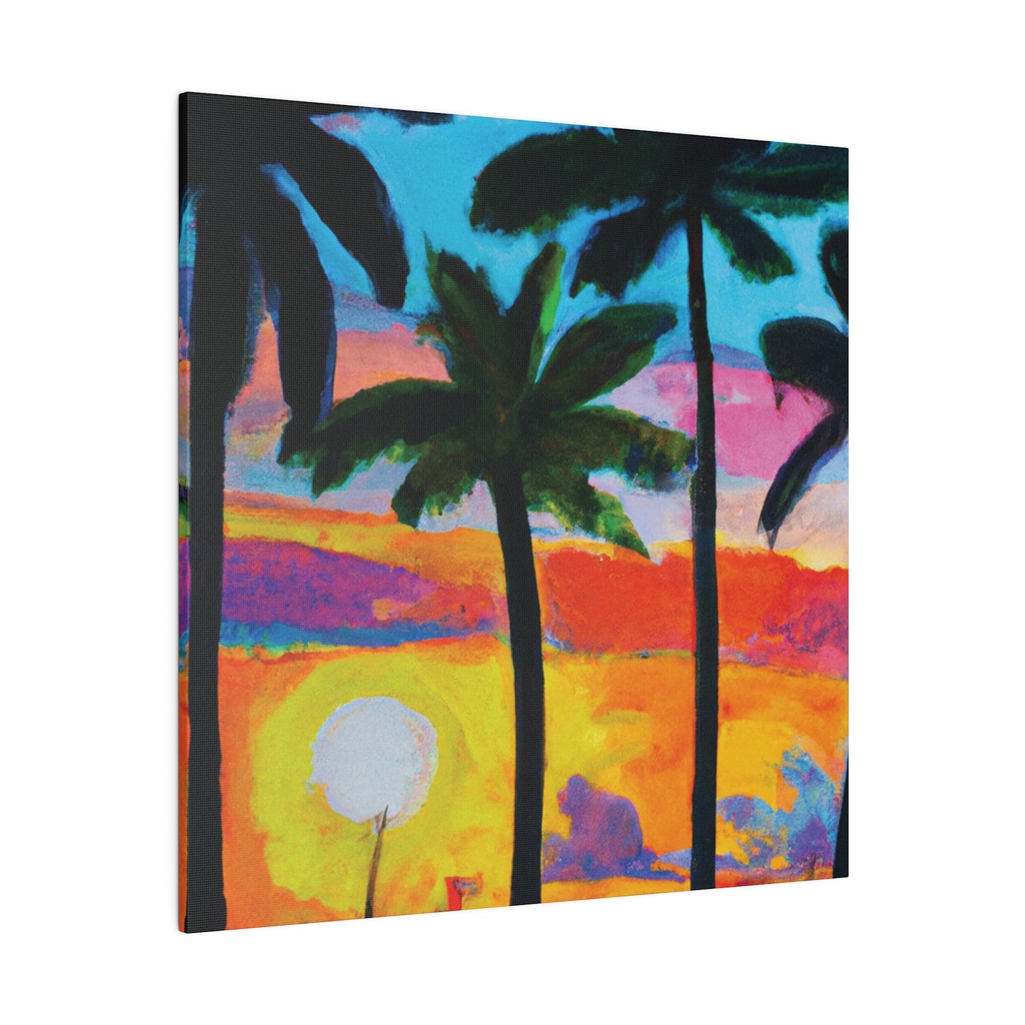 9043Y - Miami Beach Sunset Painting Print | Miami | Beach | Sunset | Poster | Home Decor | Wall Art | Canvas