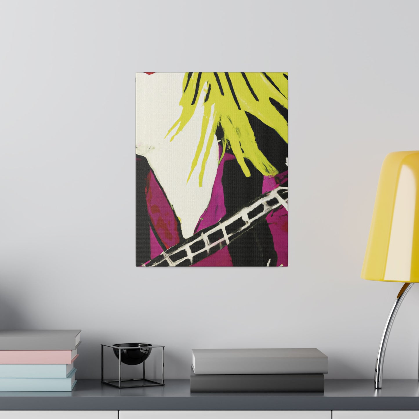 7182Q - Rockstar Painting Print | Face | Abstract | Poster | Home Decor | Wall Art | Music Art | Canvas