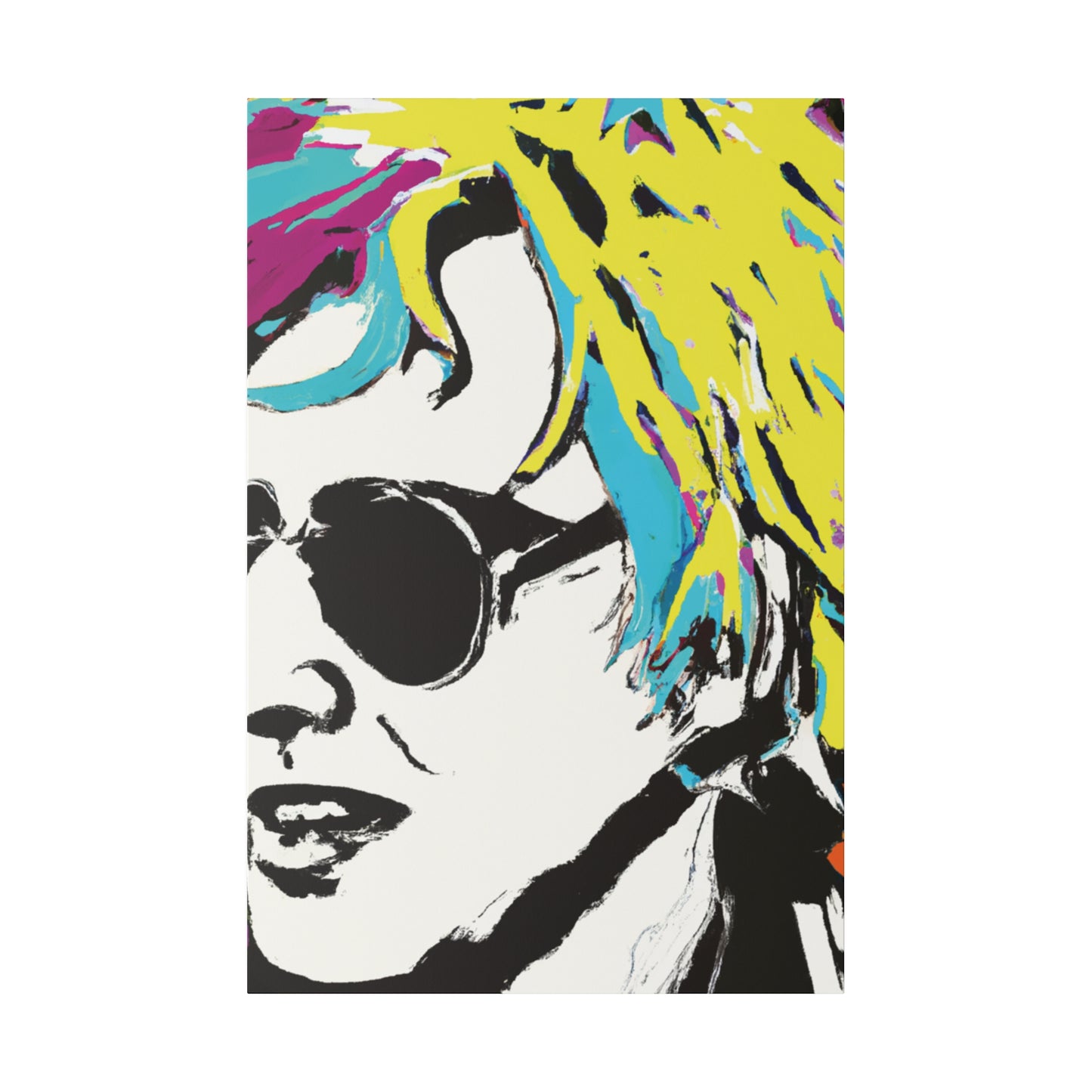 3921R - Rockstar Painting Print | Face | Abstract | Poster | Home Decor | Wall Art | Music Art | Canvas