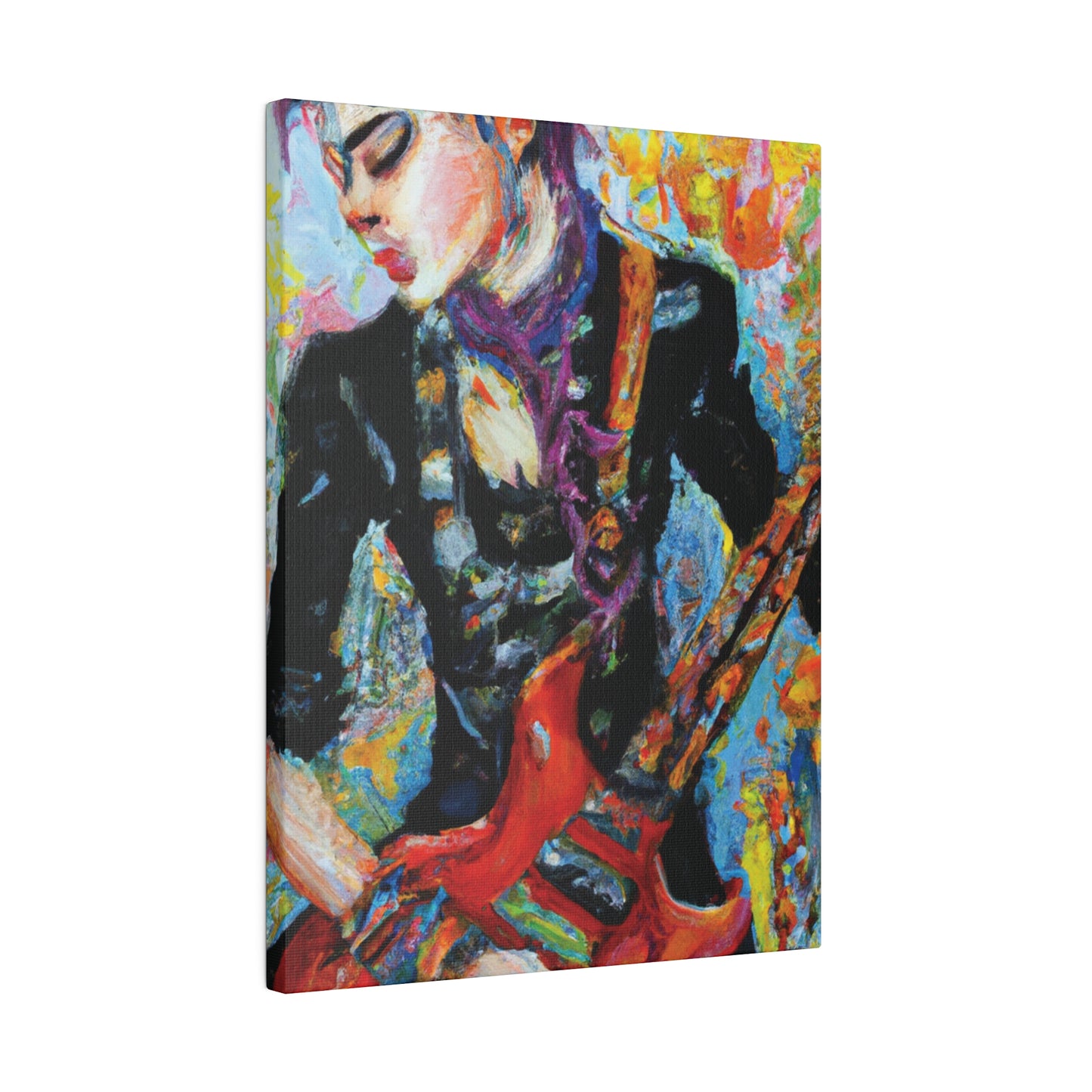 7123G - Rockstar Oil Painting Style Print | Poster | Home Decor | Wall Art | Music Art | Canvas