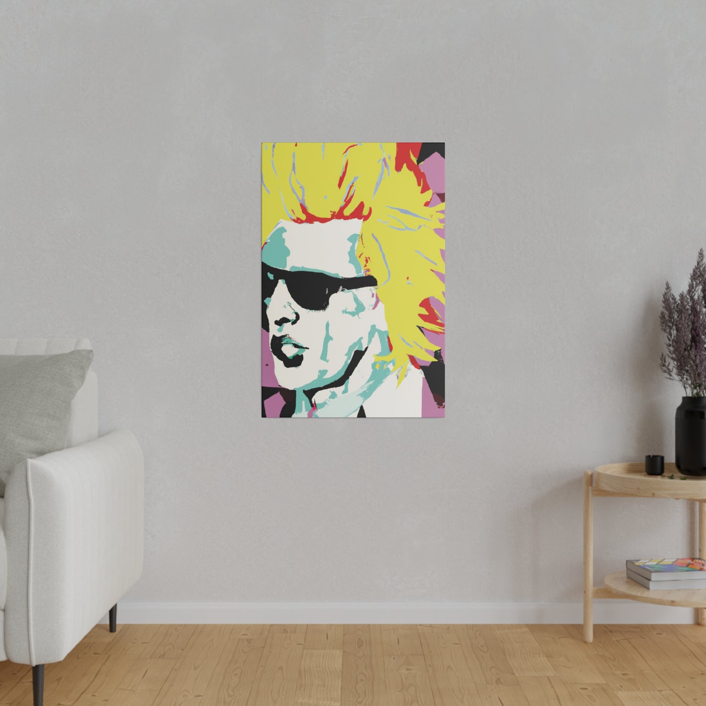 8282G - Rockstar Painting Print | Face | Abstract | Poster | Home Decor | Wall Art | Music Art | Canvas