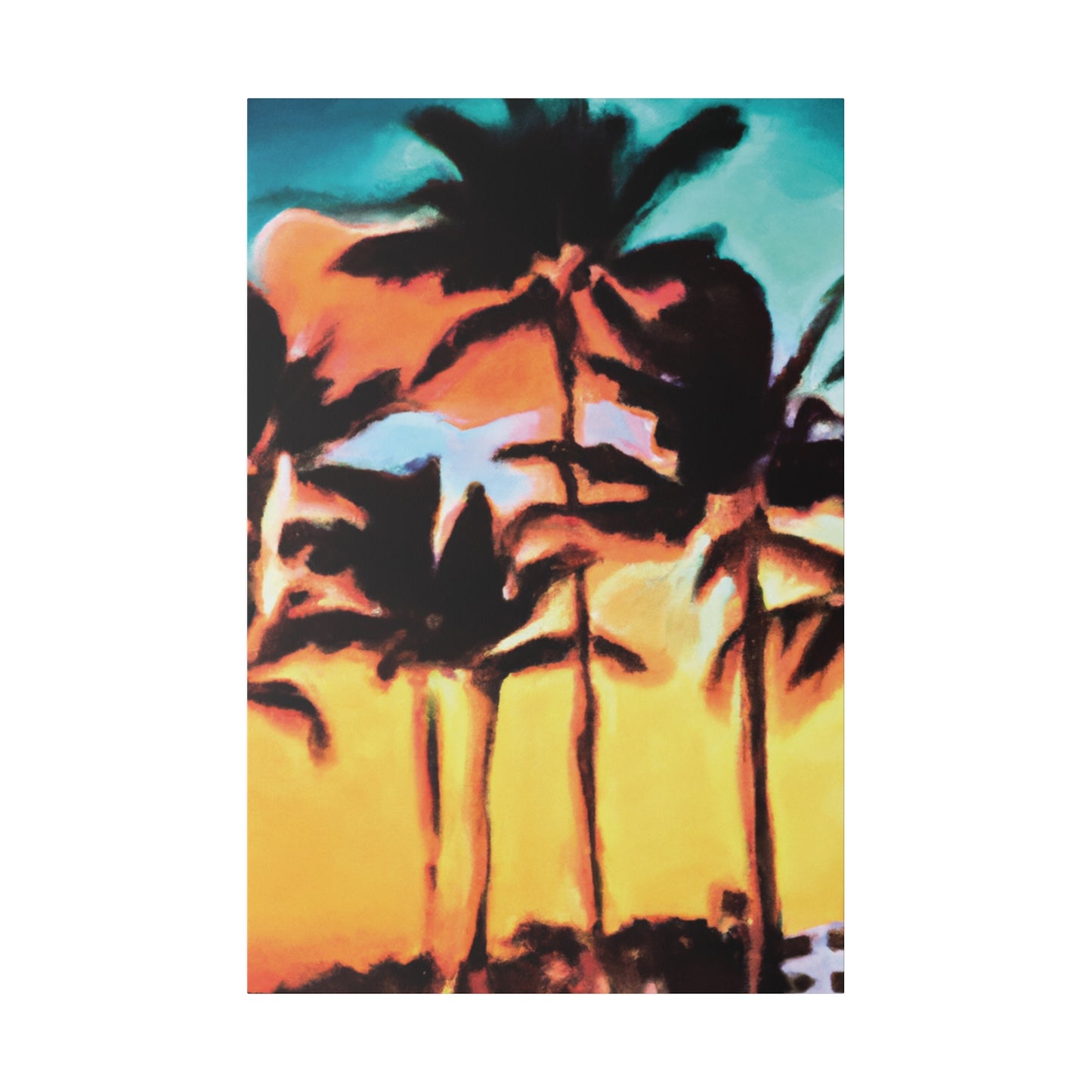 6306Z - Miami Beach Sunset Painting Print | Miami | Beach | Sunset | Poster | Home Decor | Wall Art | Canvas