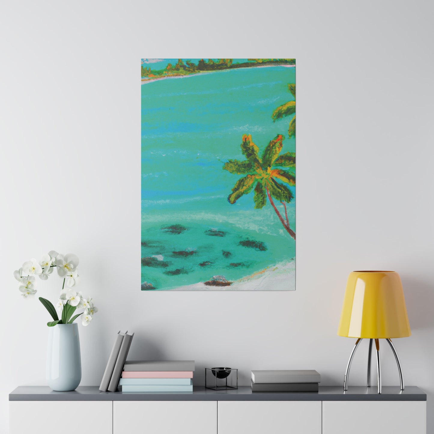 1417P - Bahamas Ocean Painting Print | Bahamas | Ocean | Beach | Poster | Home Decor | Wall Art | Canvas