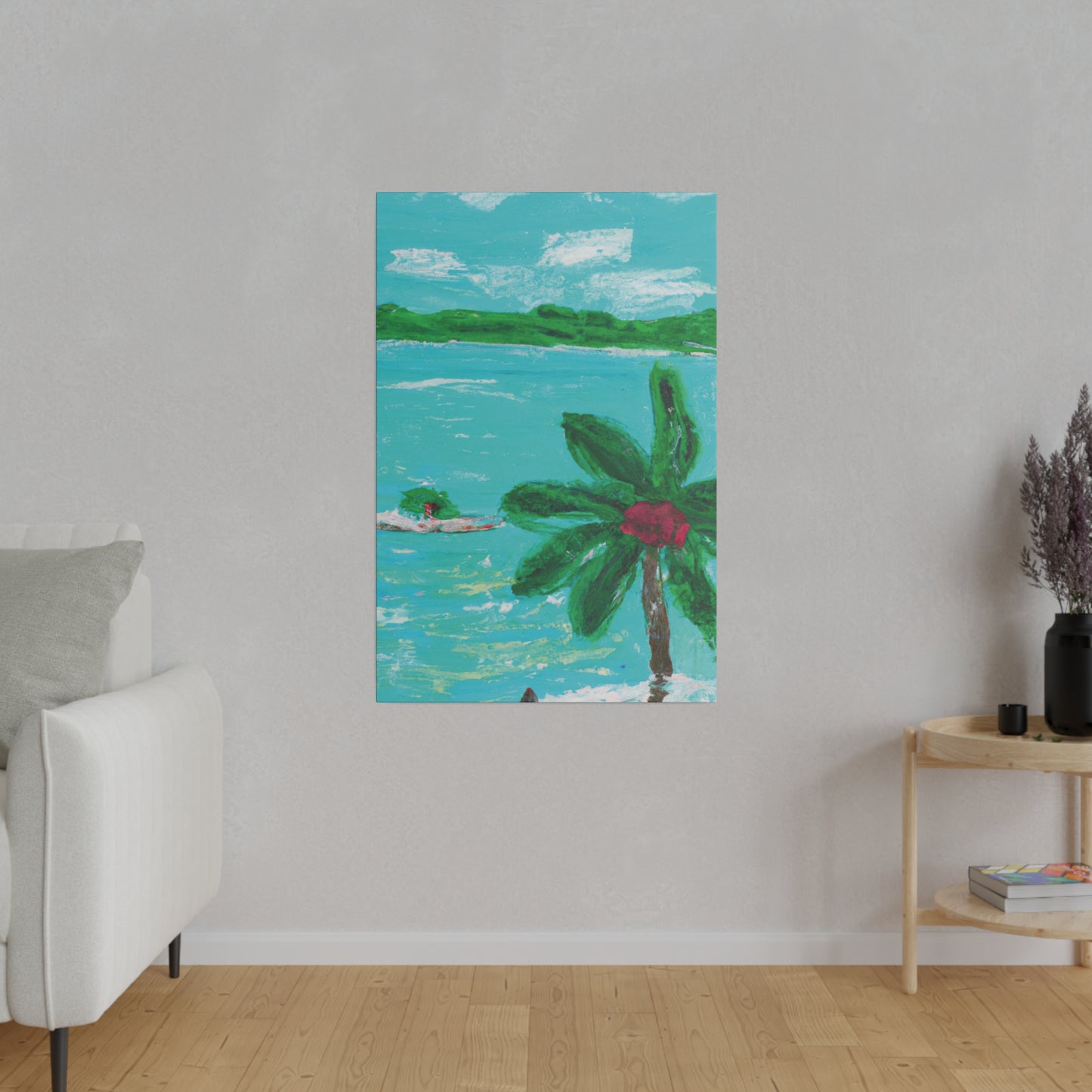 5627Q - Bahamas Ocean Painting Print | Bahamas | Ocean | Beach | Poster | Home Decor | Wall Art | Canvas