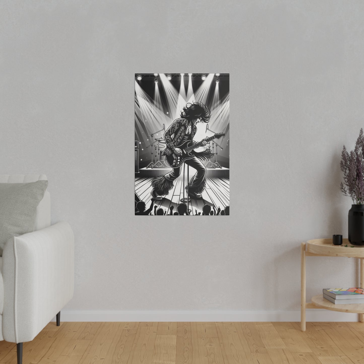 5283B - music art work, rockstar gifts, musician gift ideas, guitar art work, guitar artwork, guitar wall art canvas, playing guitar, decor