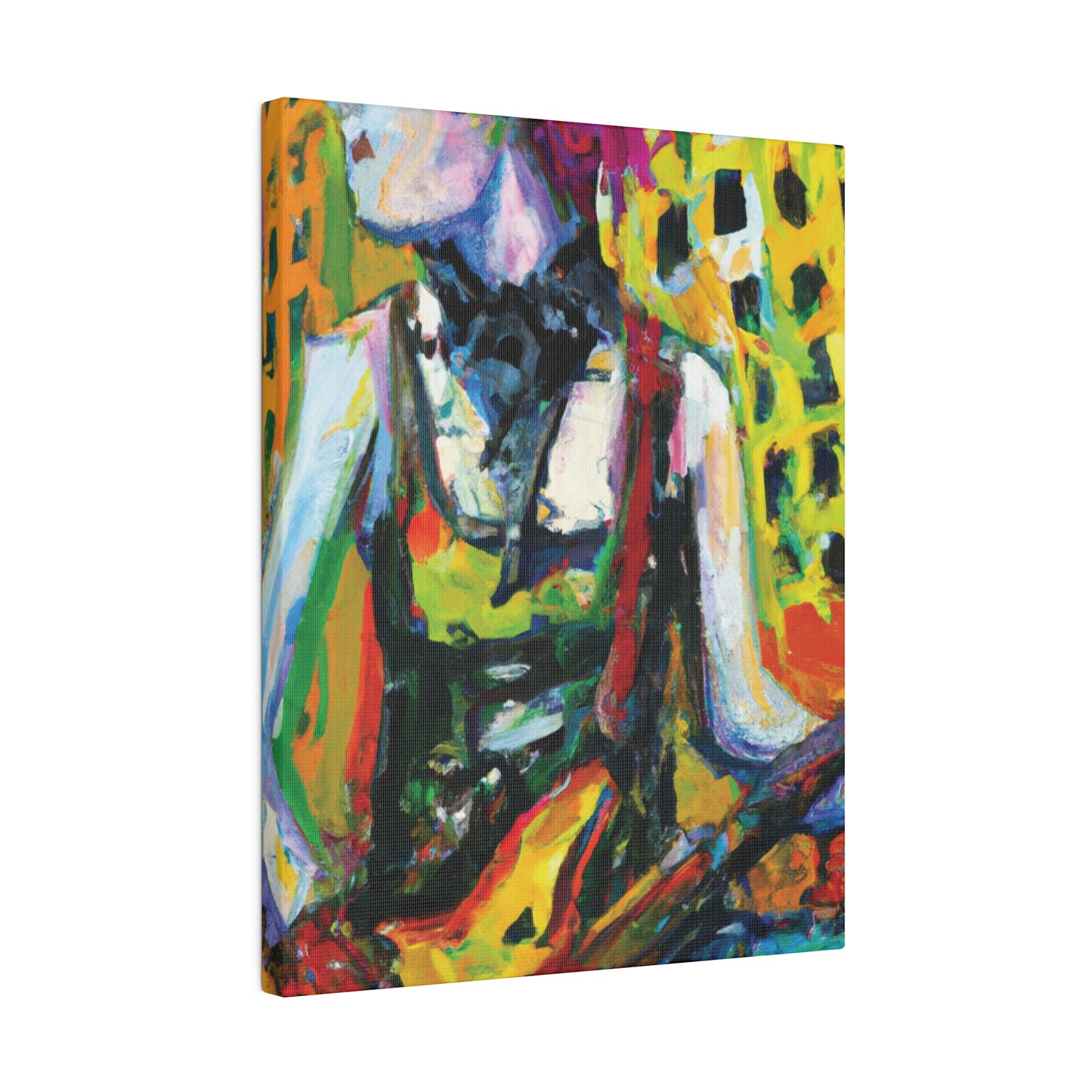 4793Z - Rockstar Oil Painting Style Print | Poster | Home Decor | Wall Art | Music Art | Canvas