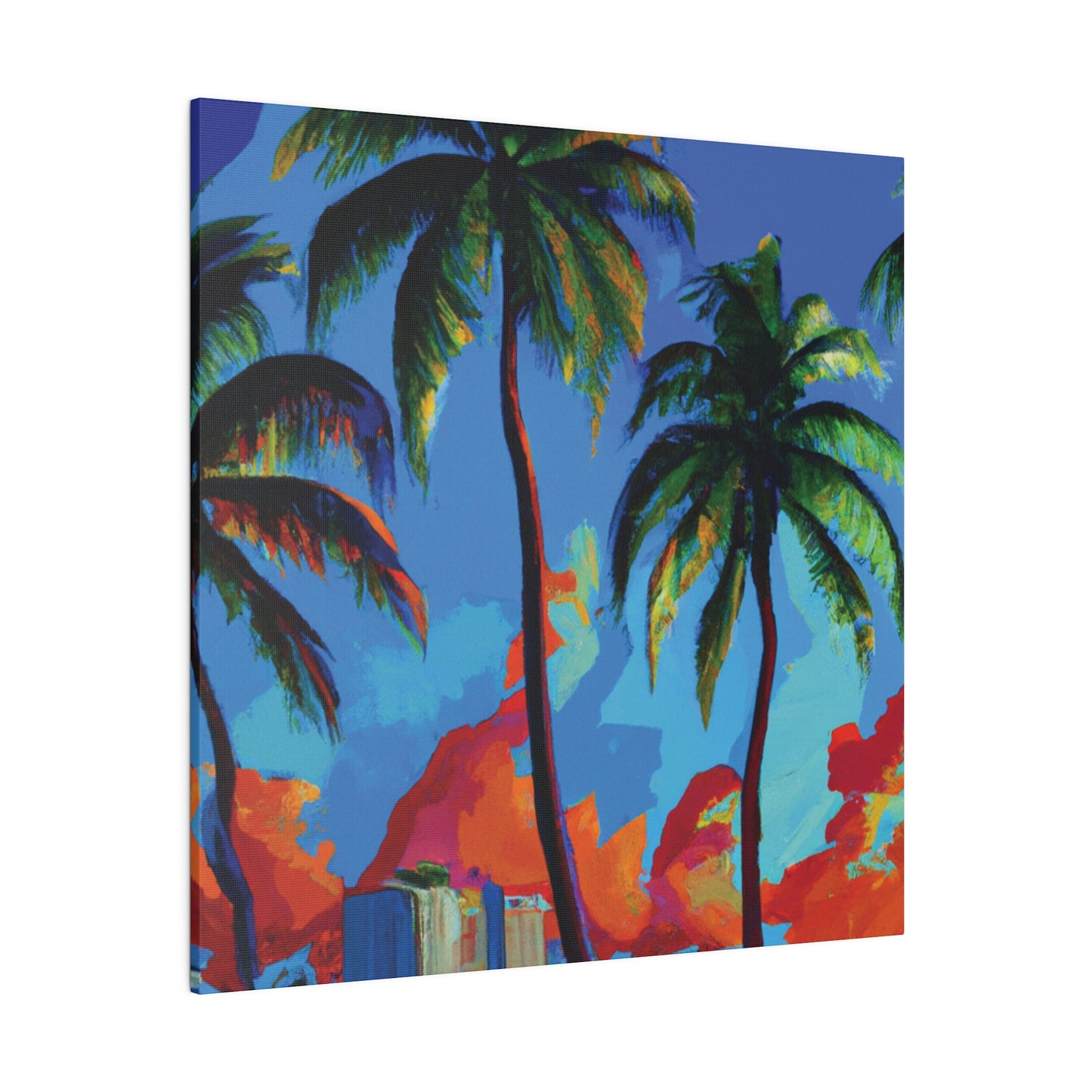 7382G - Miami Beach Sunset Painting Print | Miami | Beach | Sunset | Poster | Home Decor | Wall Art | Canvas