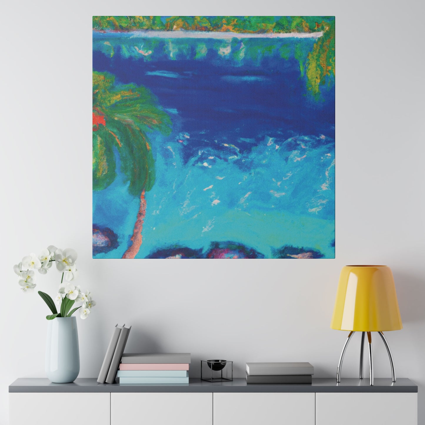 9850E - Bahamas Ocean Painting Print | Bahamas | Ocean | Beach | Poster | Home Decor | Wall Art | Canvas