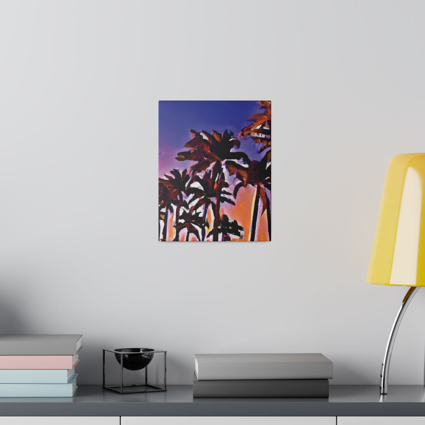 1463E - Miami Beach Sunset Painting Print | Miami | Beach | Sunset | Poster | Home Decor | Wall Art | Canvas