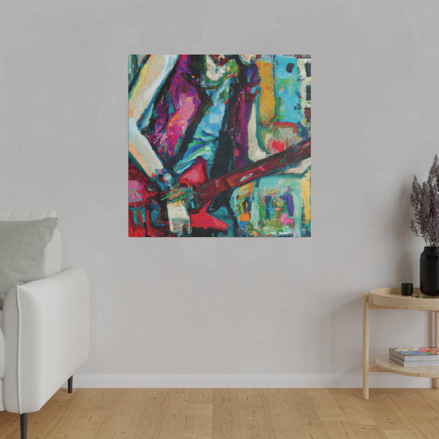 8398K - Rockstar Oil Painting Style Print | Poster | Home Decor | Wall Art | Music Art | Canvas