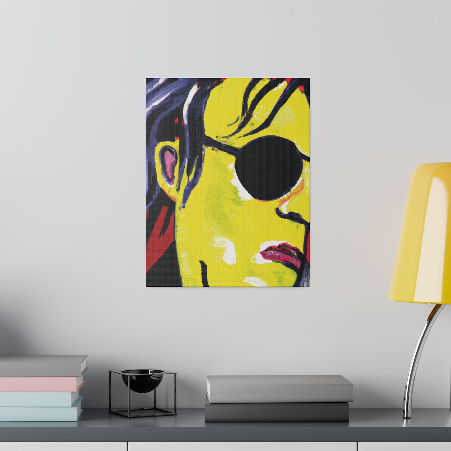 6607V - Rockstar Painting Print | Face | Abstract | Poster | Home Decor | Wall Art | Music Art | Canvas