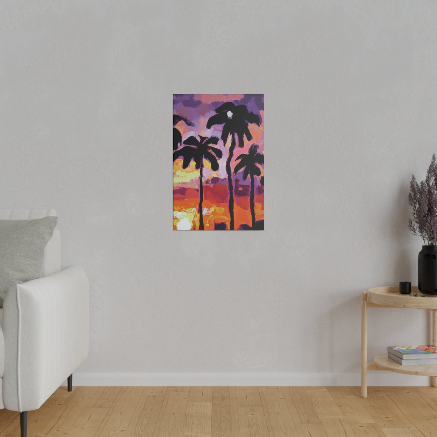 7449F - Miami Beach Sunset Painting Print | Miami | Beach | Sunset | Poster | Home Decor | Wall Art | Canvas