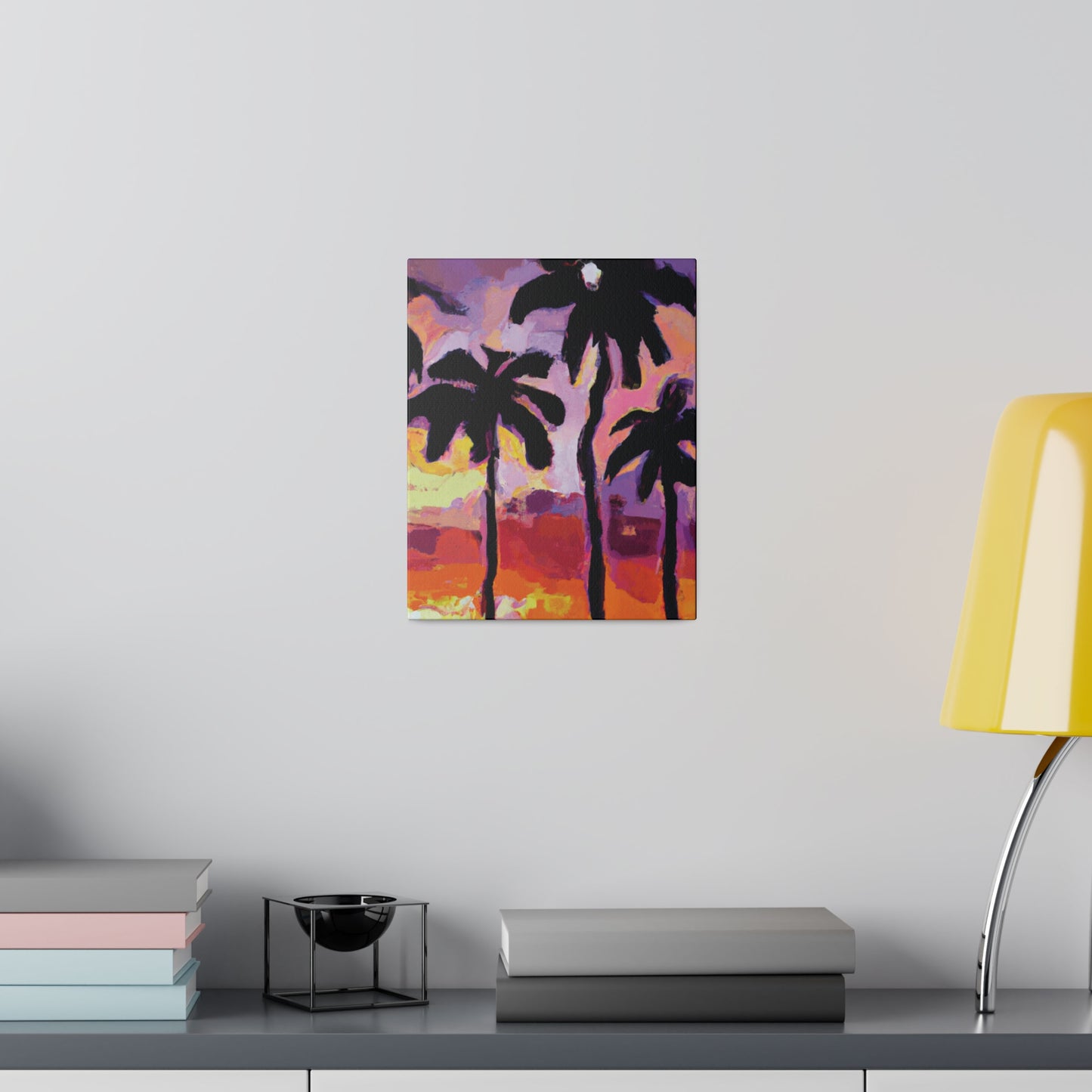 7449F - Miami Beach Sunset Painting Print | Miami | Beach | Sunset | Poster | Home Decor | Wall Art | Canvas