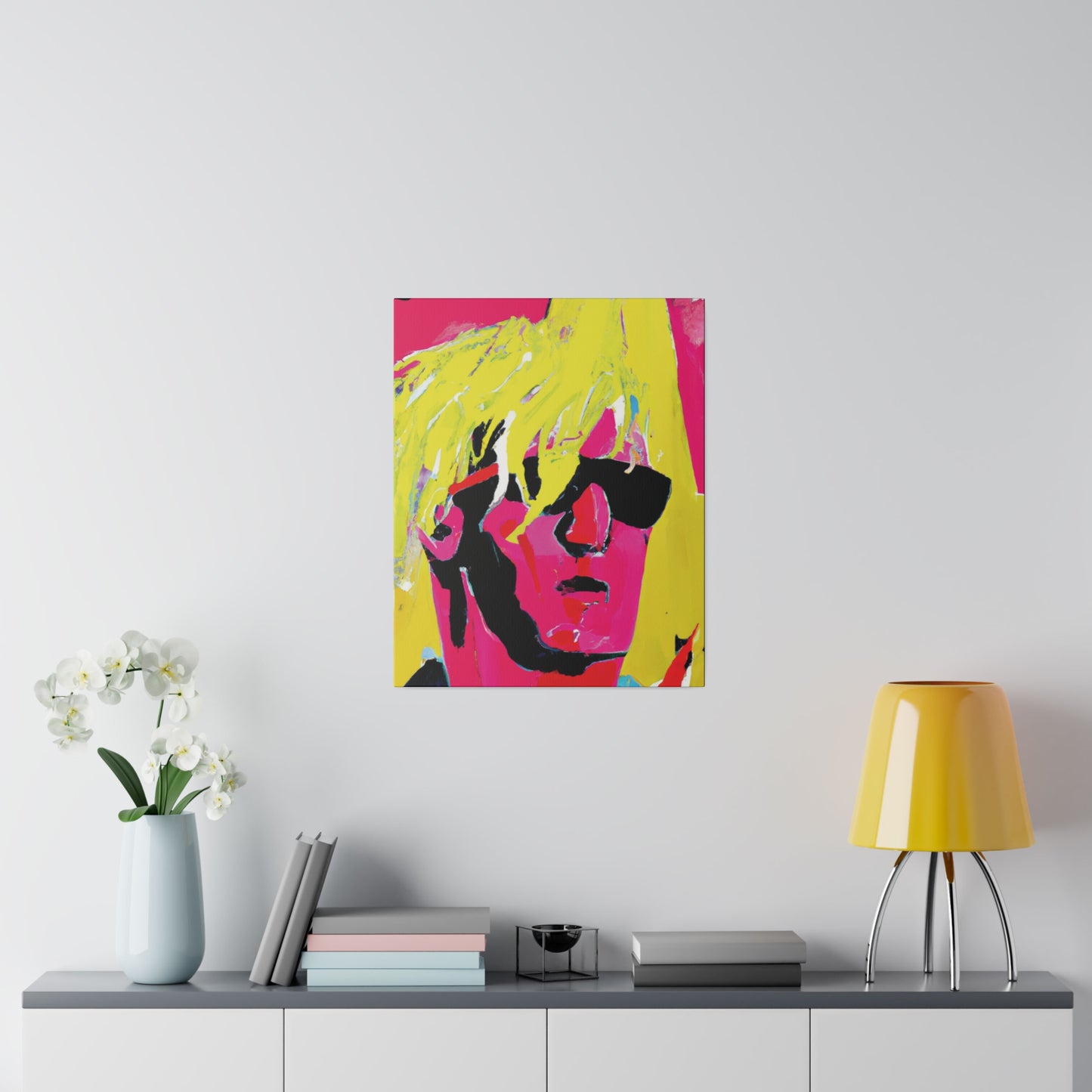 5130P - Rockstar Painting Print | Face | Abstract | Poster | Home Decor | Wall Art | Music Art | Canvas