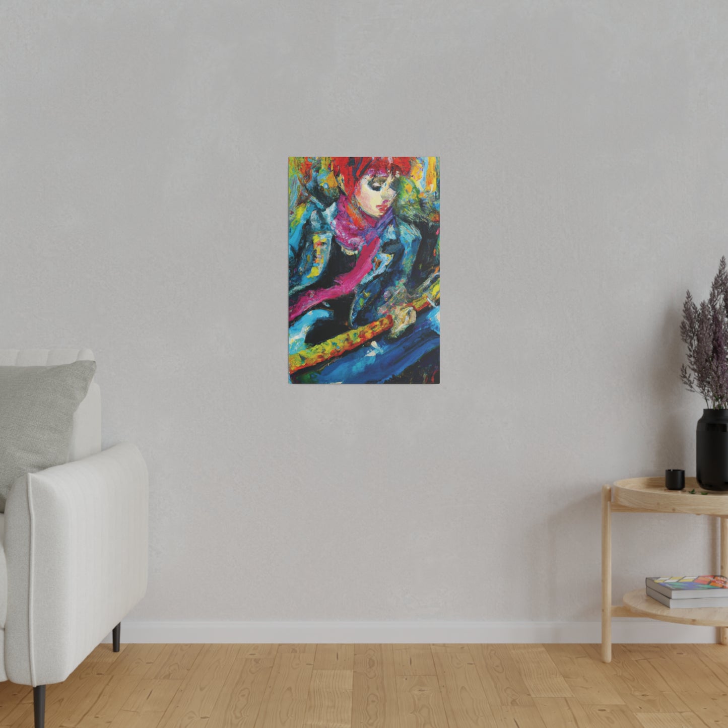 9823X - Rockstar Oil Painting Style Print | Poster | Home Decor | Wall Art | Music Art | Canvas