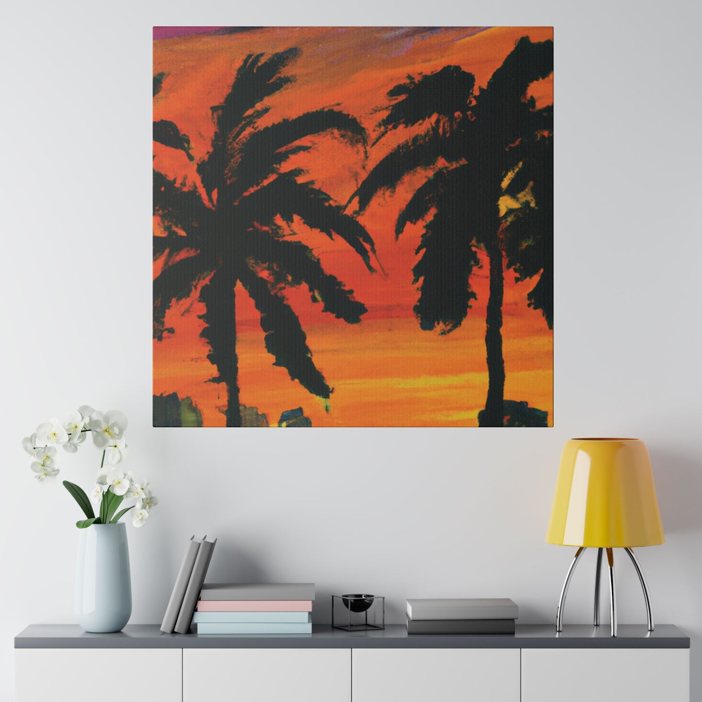 3294V - Miami Beach Sunset Painting Print | Miami | Beach | Sunset | Poster | Home Decor | Wall Art | Canvas