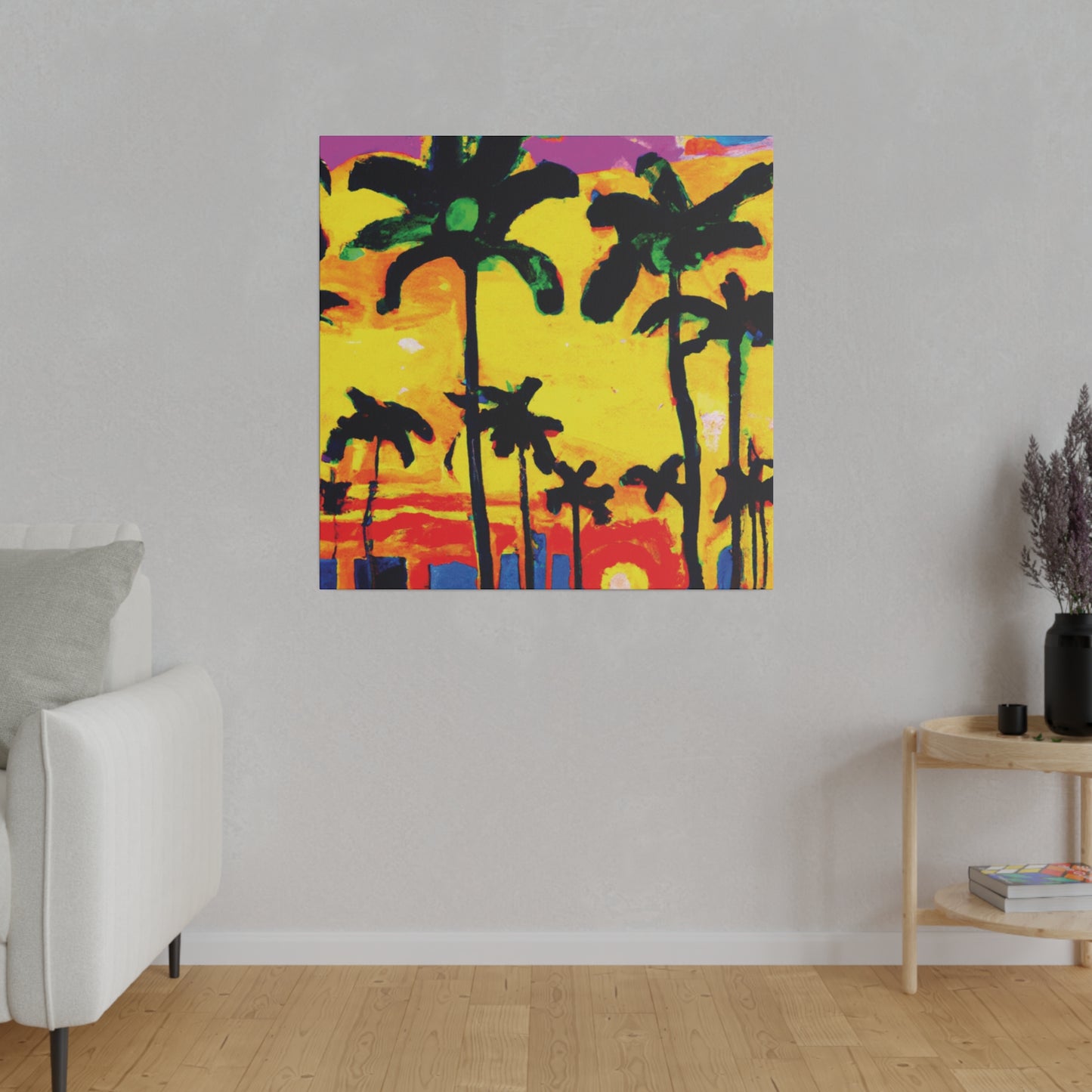 9497Z - Miami Beach Sunset Painting Print | Miami | Beach | Sunset | Poster | Home Decor | Wall Art | Canvas