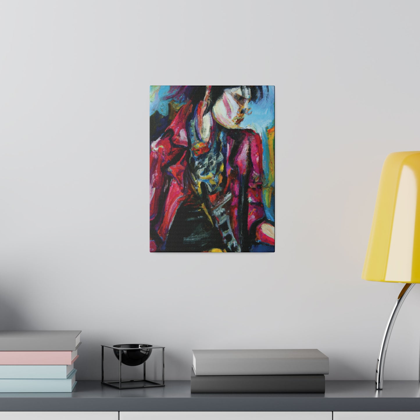 7152R - Rockstar Oil Painting Style Print | Poster | Home Decor | Wall Art | Music Art | Canvas