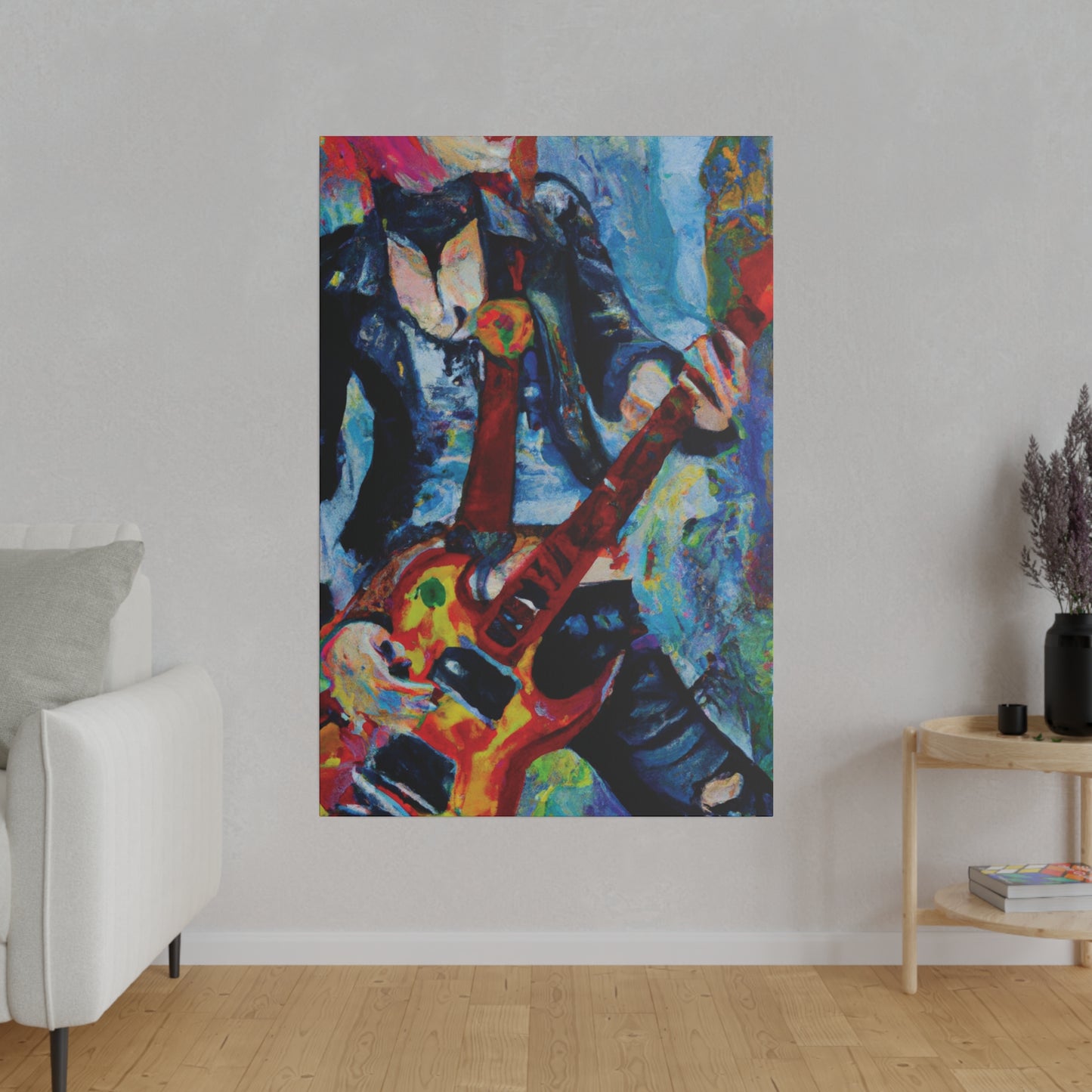 7105A - Rockstar Oil Painting Style Print | Poster | Home Decor | Wall Art | Music Art | Canvas