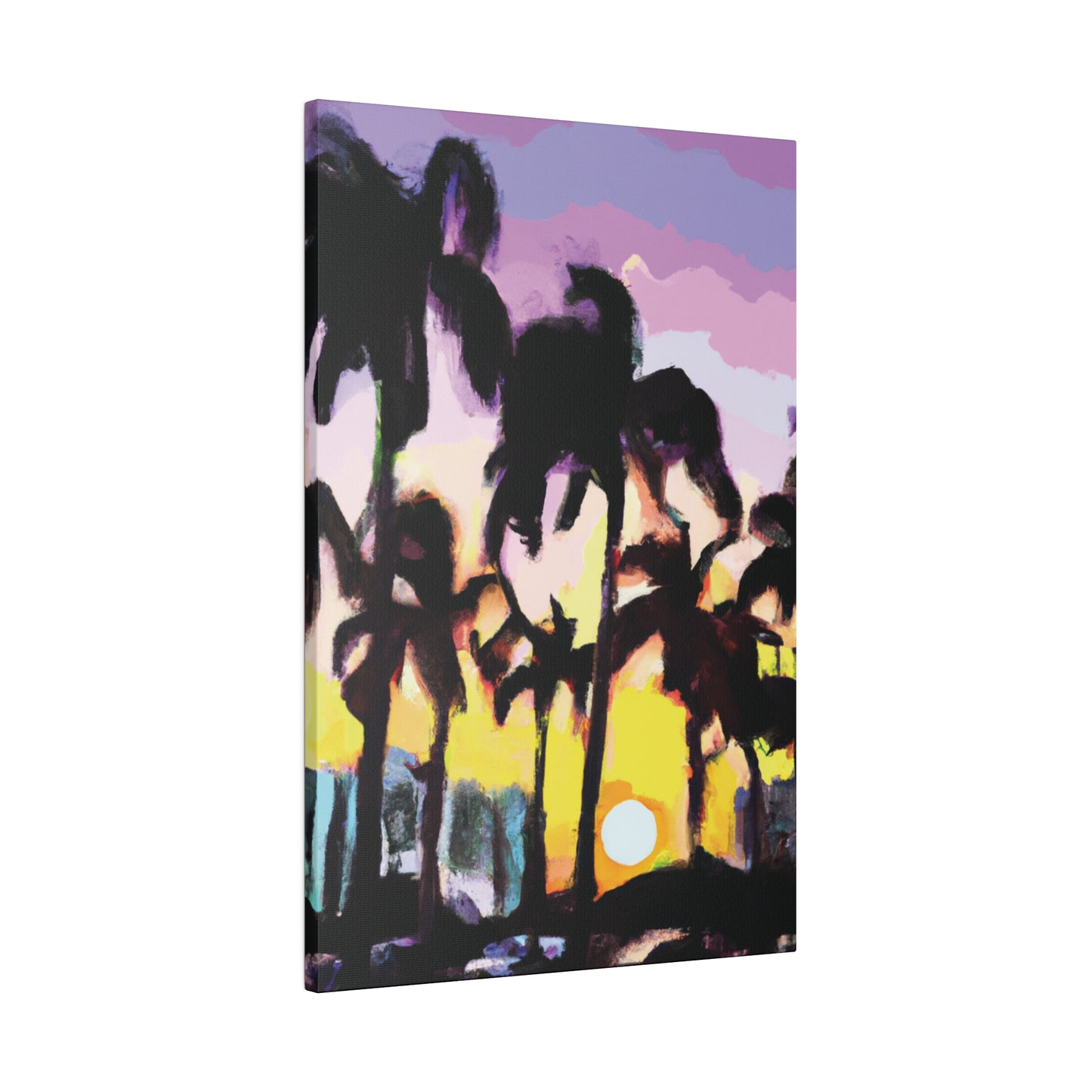 5231Y - Miami Beach Sunset Painting Print | Miami | Beach | Sunset | Poster | Home Decor | Wall Art | Canvas