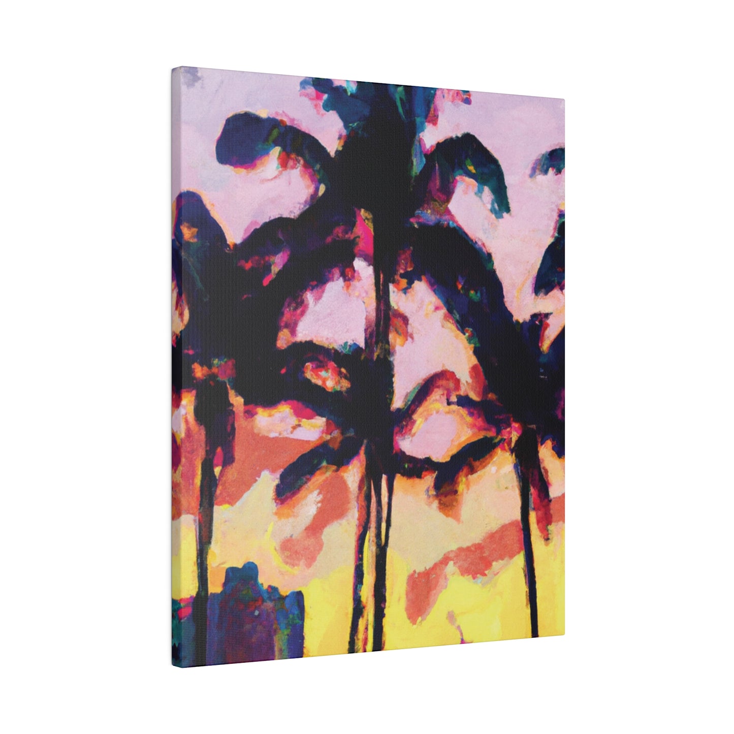 3398S - Miami Beach Sunset Painting Print | Miami | Beach | Sunset | Poster | Home Decor | Wall Art | Canvas