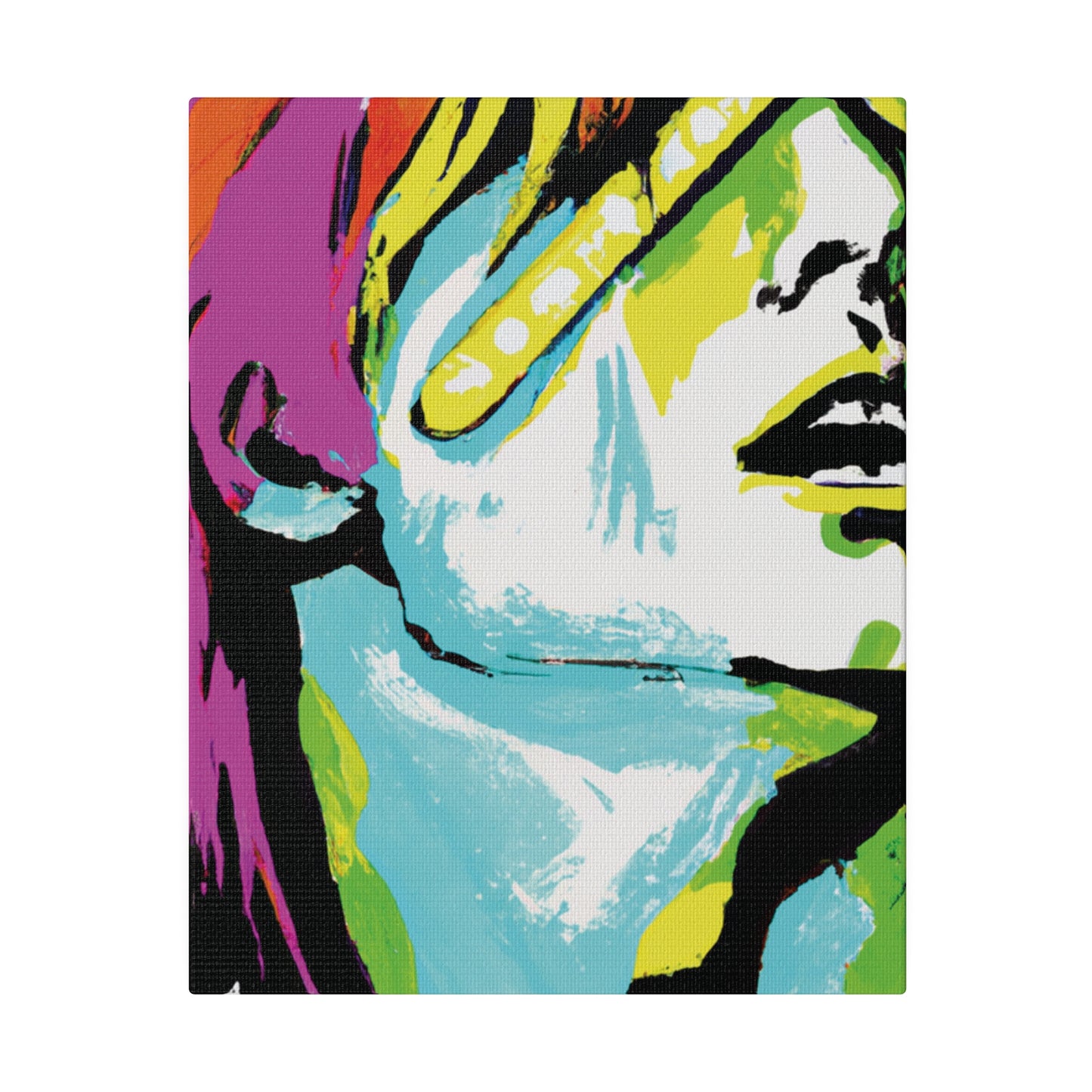 2120E - Rockstar Painting Print | Face | Abstract | Poster | Home Decor | Wall Art | Music Art | Canvas