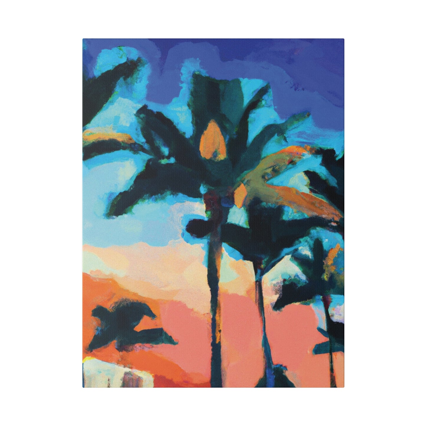 5637G - Miami Beach Sunset Painting Print | Miami | Beach | Sunset | Poster | Home Decor | Wall Art | Canvas