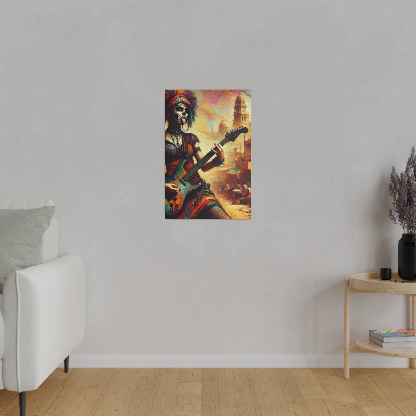 3752F - Rockstar Oil Painting Style Print | Poster | Home Decor | Wall Art | Music Art | Canvas