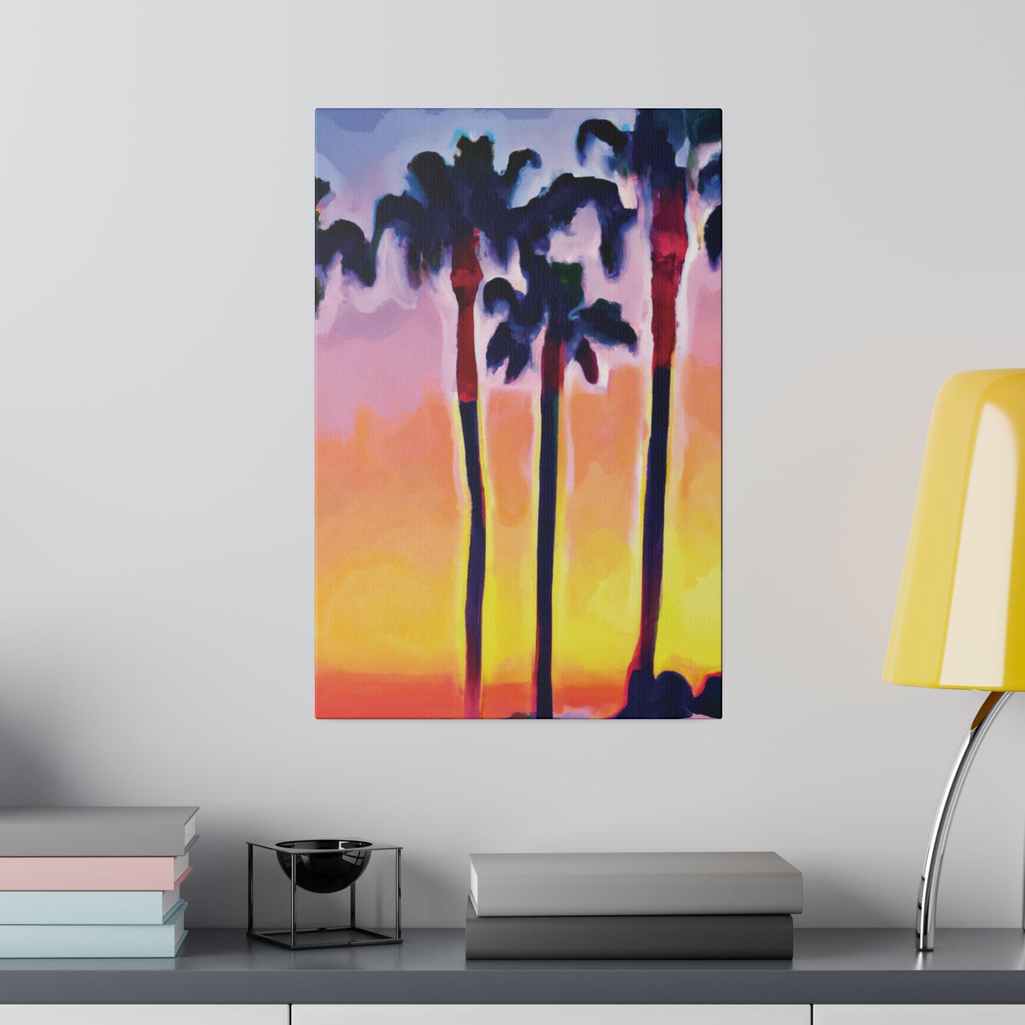 7116C - Miami Beach Sunset Painting Print | Miami | Beach | Sunset | Poster | Home Decor | Wall Art | Canvas