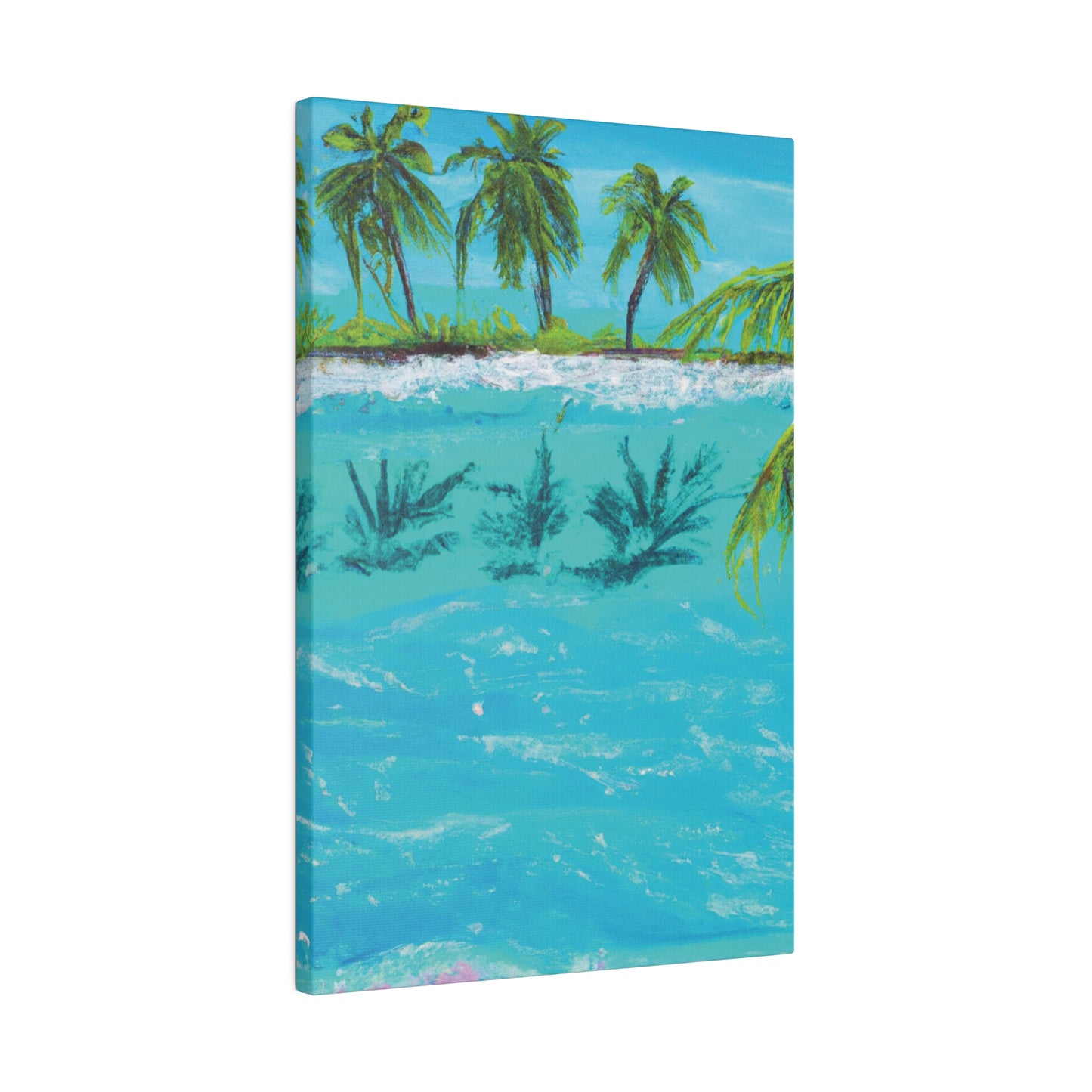 8321K - Bahamas Ocean Painting Print | Bahamas | Ocean | Beach | Poster | Home Decor | Wall Art | Canvas