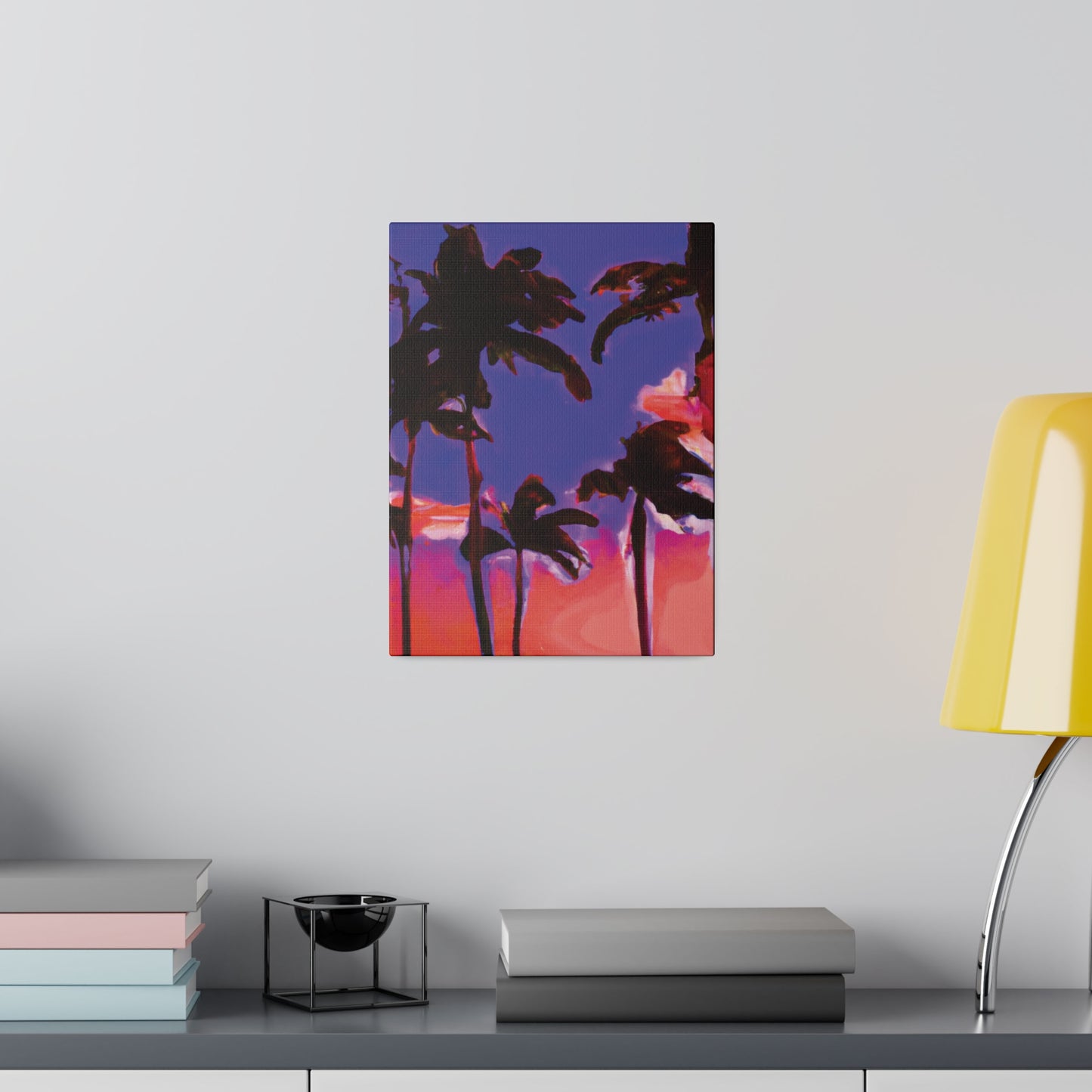 1387K - Miami Beach Sunset Painting Print | Miami | Beach | Sunset | Poster | Home Decor | Wall Art | Canvas