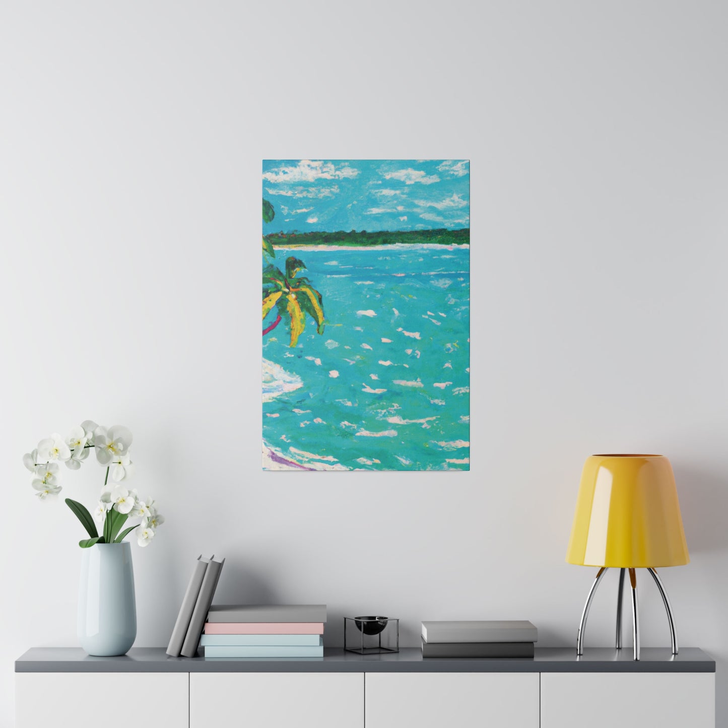 8278H - Bahamas Ocean Painting Print | Bahamas | Ocean | Beach | Poster | Home Decor | Wall Art | Canvas