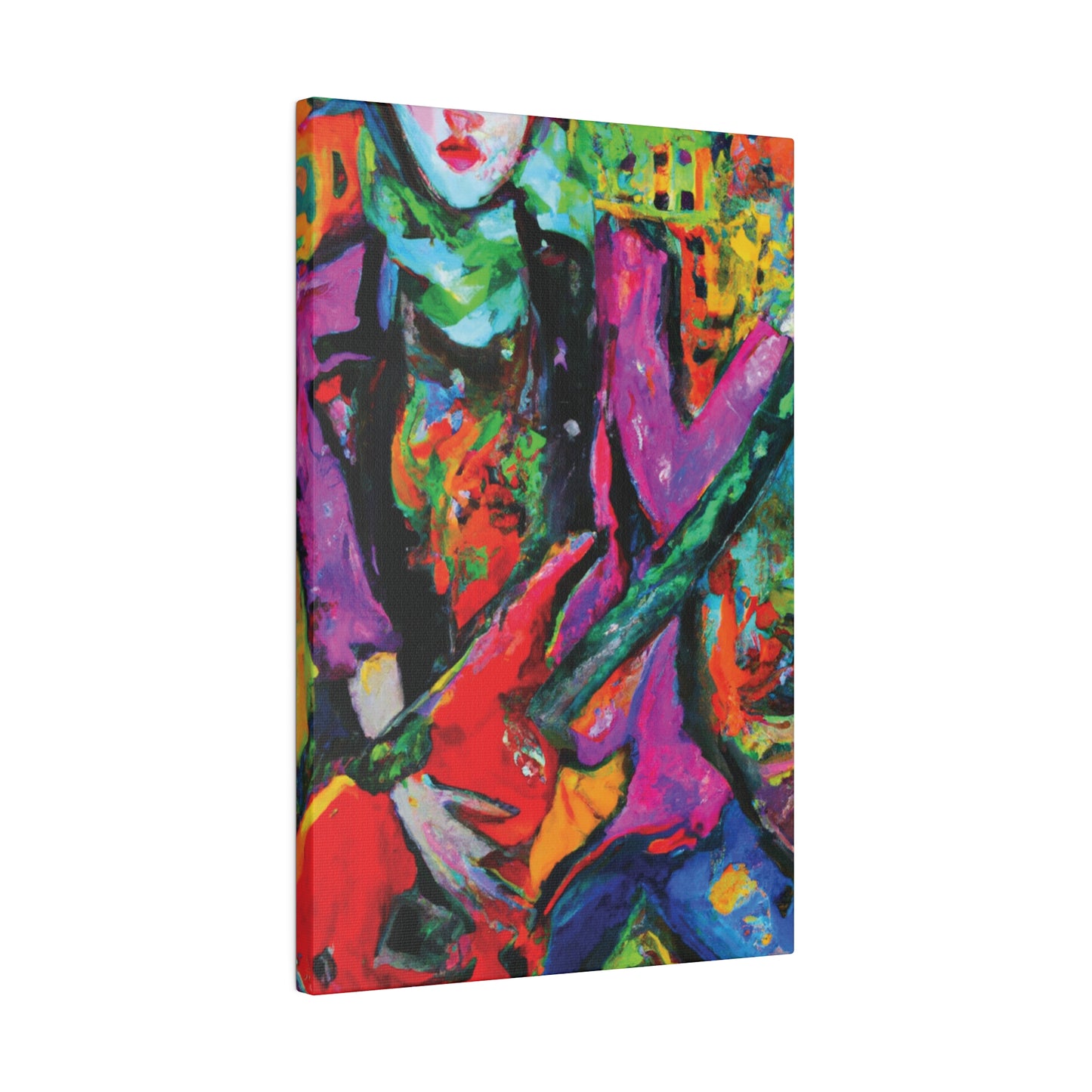 3861D - Rockstar Oil Painting Style Print | Poster | Home Decor | Wall Art | Music Art | Canvas