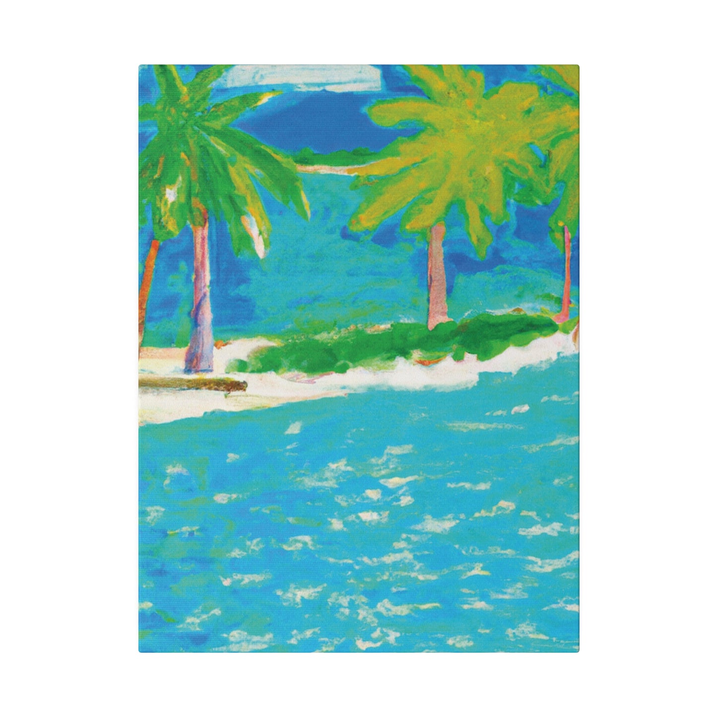 3271K - Bahamas Ocean Painting Print | Bahamas | Ocean | Beach | Poster | Home Decor | Wall Art | Canvas