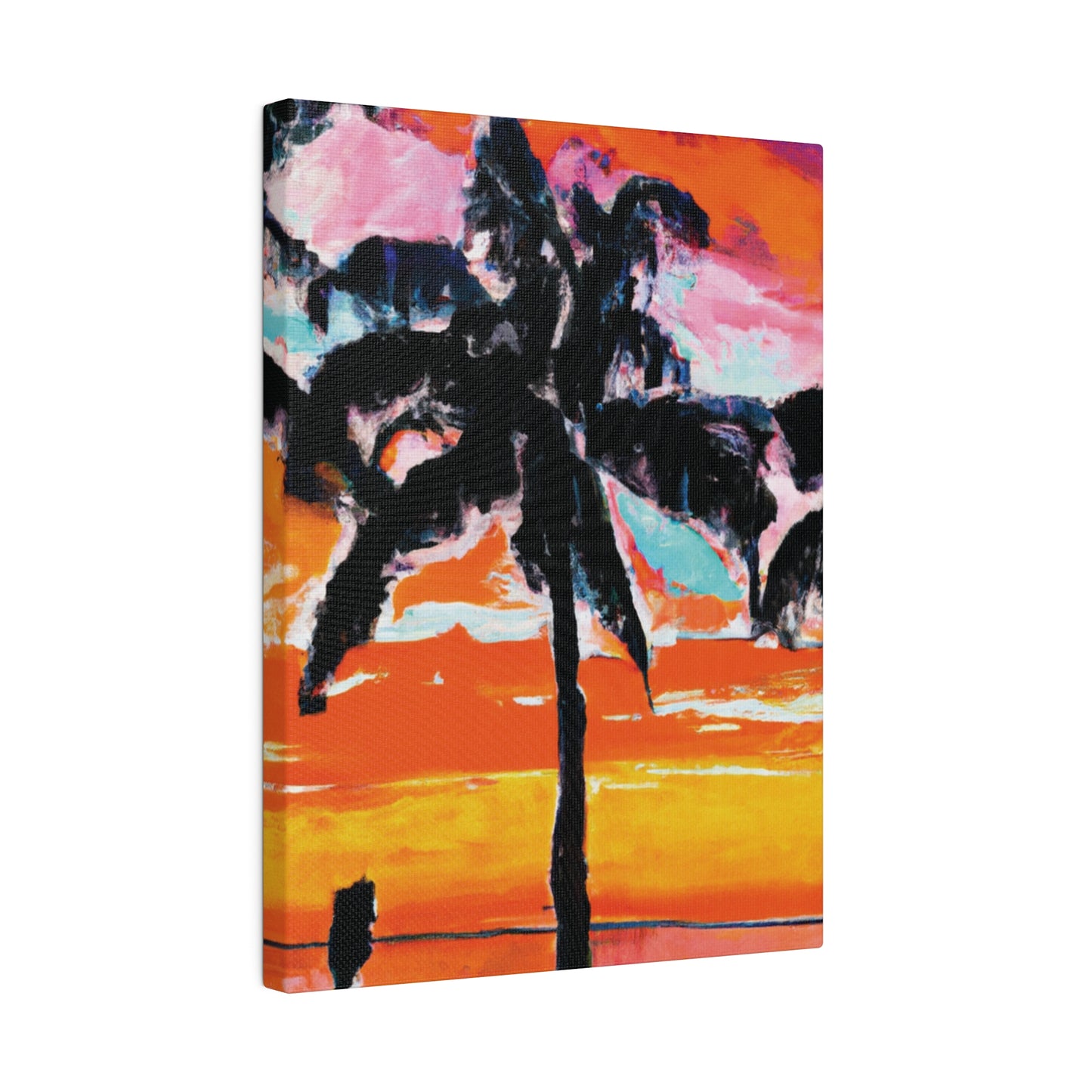 8371S - Miami Beach Sunset Painting Print | Miami | Beach | Sunset | Poster | Home Decor | Wall Art | Canvas