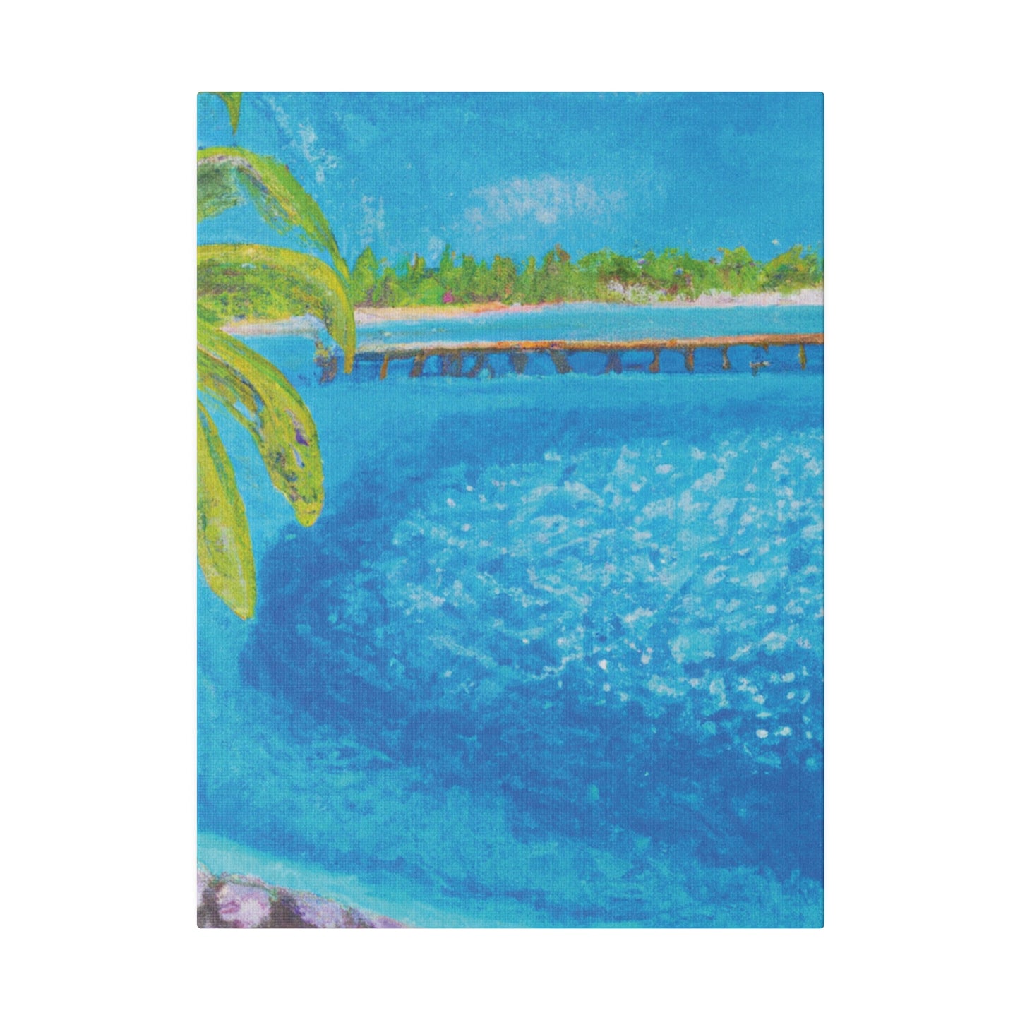 9462U - Bahamas Ocean Painting Print | Bahamas | Ocean | Beach | Poster | Home Decor | Wall Art | Canvas