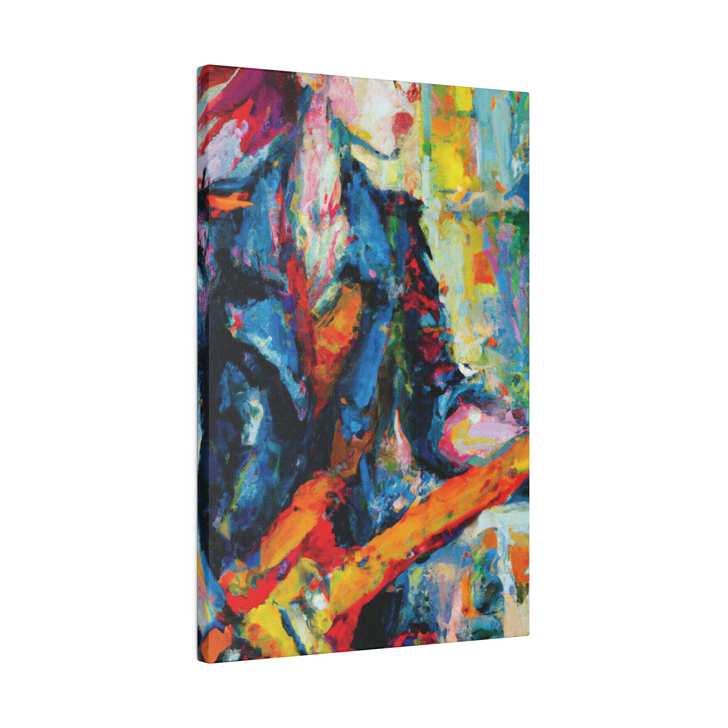 5379F - Rockstar Oil Painting Style Print | Poster | Home Decor | Wall Art | Music Art | Canvas