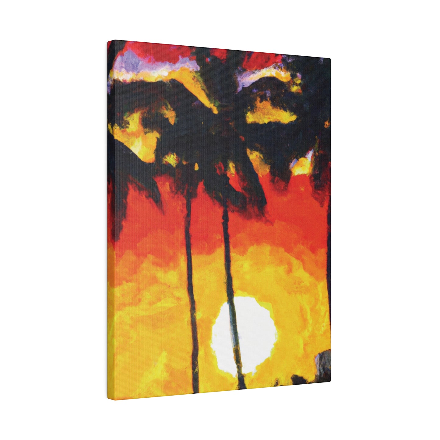 6973R - Miami Beach Sunset Painting Print | Miami | Beach | Sunset | Poster | Home Decor | Wall Art | Canvas