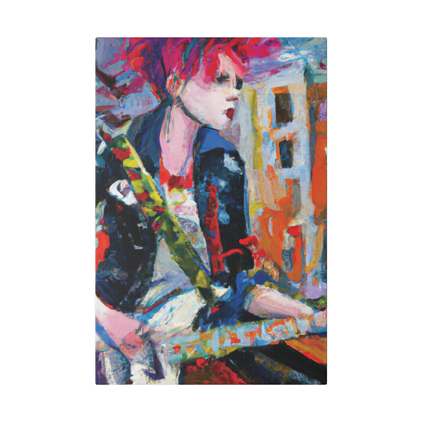 3276D - Rockstar Oil Painting Style Print | Poster | Home Decor | Wall Art | Music Art | Canvas