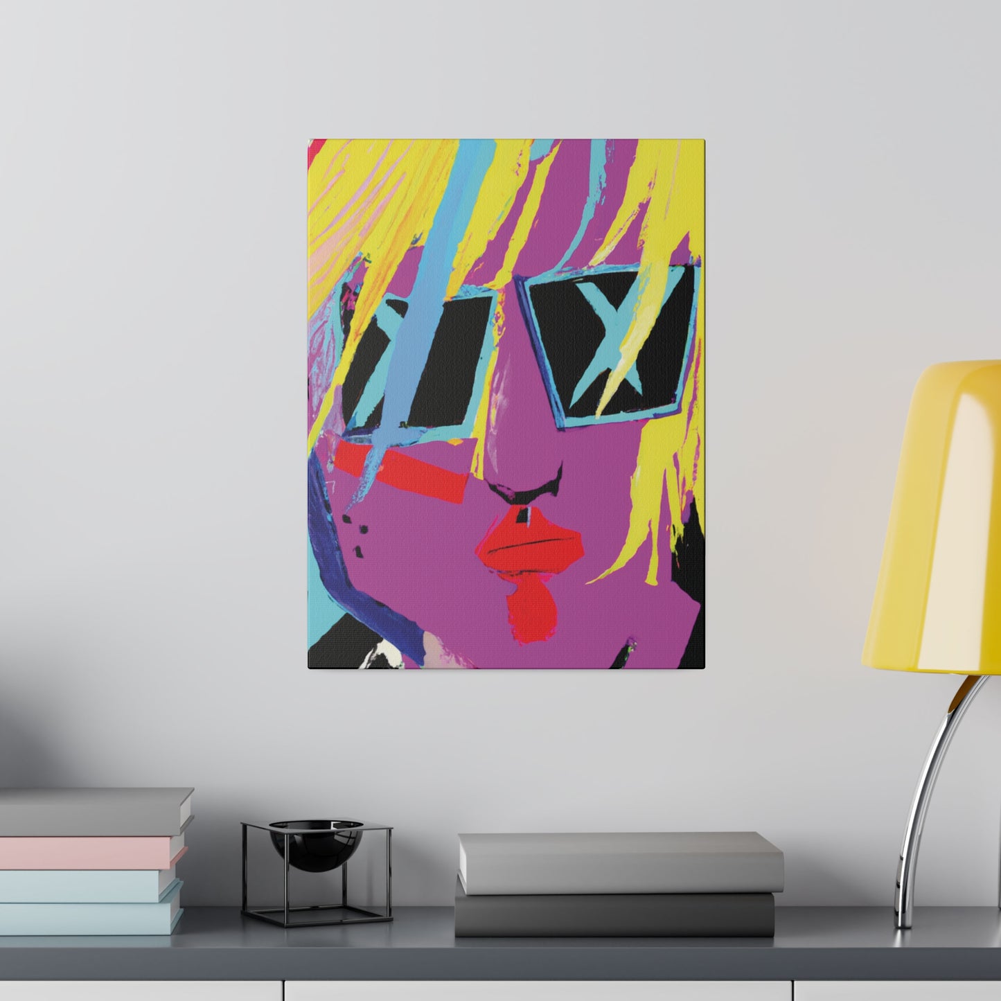 1712U - Rockstar Painting Print | Face | Abstract | Poster | Home Decor | Wall Art | Music Art | Canvas