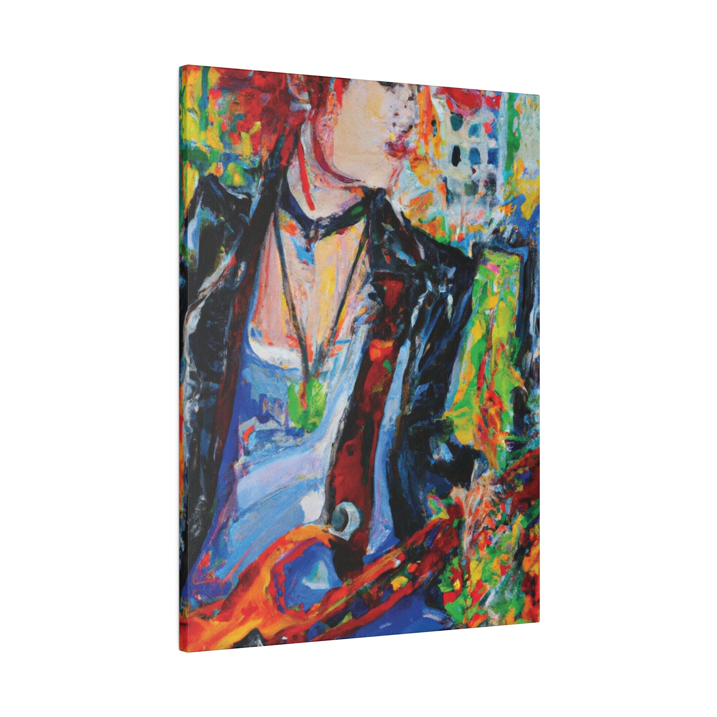 9144X - Rockstar Oil Painting Style Print | Poster | Home Decor | Wall Art | Music Art | Canvas